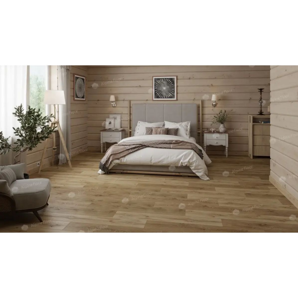 Ламинат Alpine Floor by Classen (Альпин Флор бай Классен) Aqua Life 8/33 Дуб Брюгге (Oak Bruges), Lf103-08