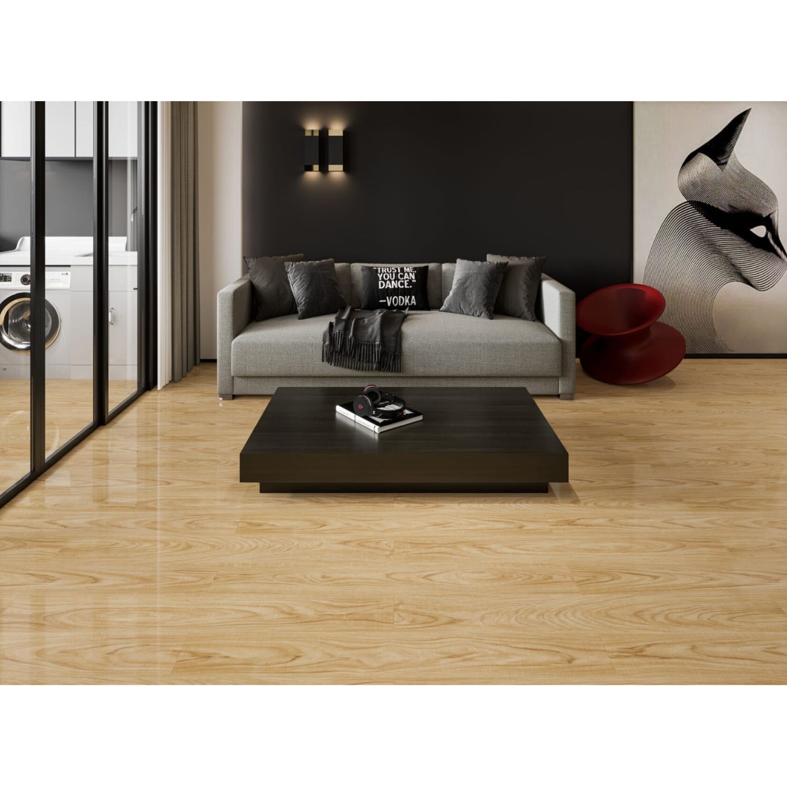 Ламинат Mostflooring (Мостфлуринг) High Glossy 12/34 Дуб Бежевый (Oak Beige) , 11901