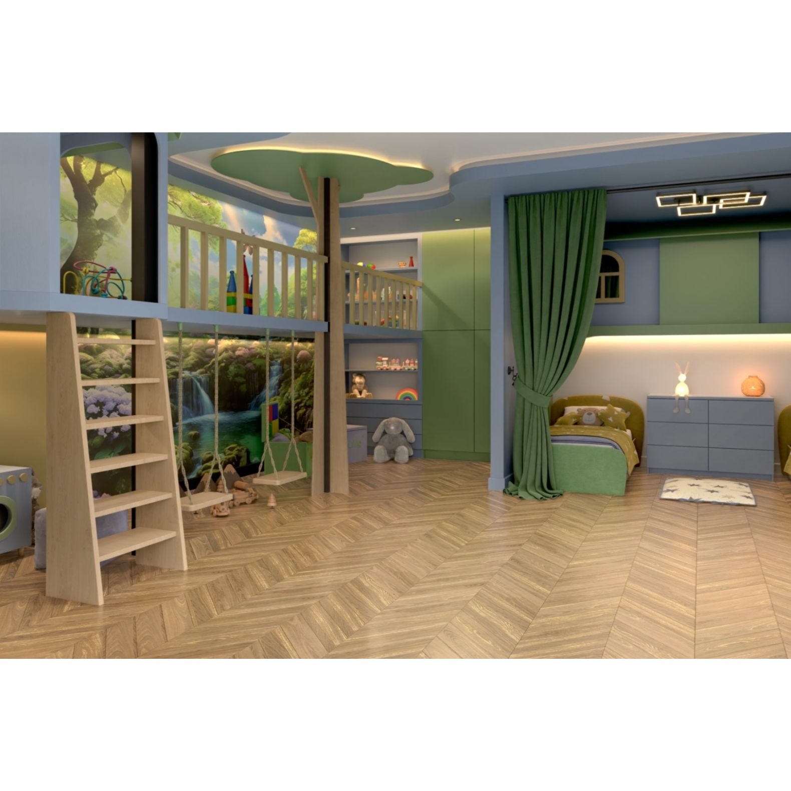 Инженерный двухслойный паркет Damy Floor (Дэми Флор) Luxury Французская елка Евростандарт Натуральный 620х120х15 мм
