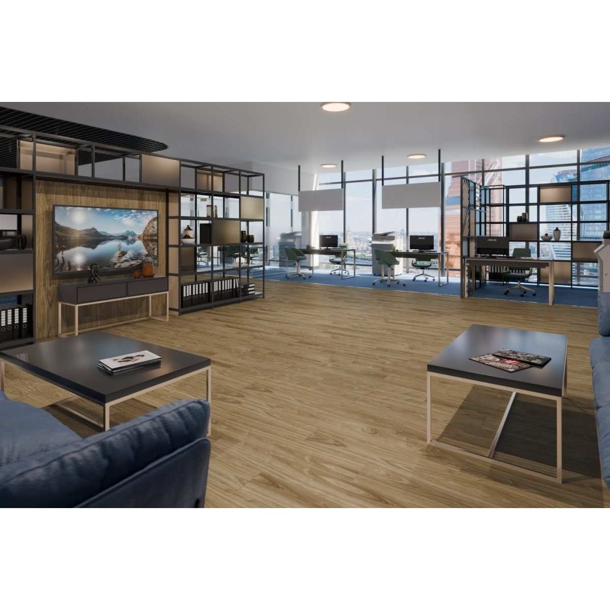 Виниловый пол SPC Damy Floor (Деми Флур) Family SPC 4/43 Орех Европейский (Walnut European), 0036-2