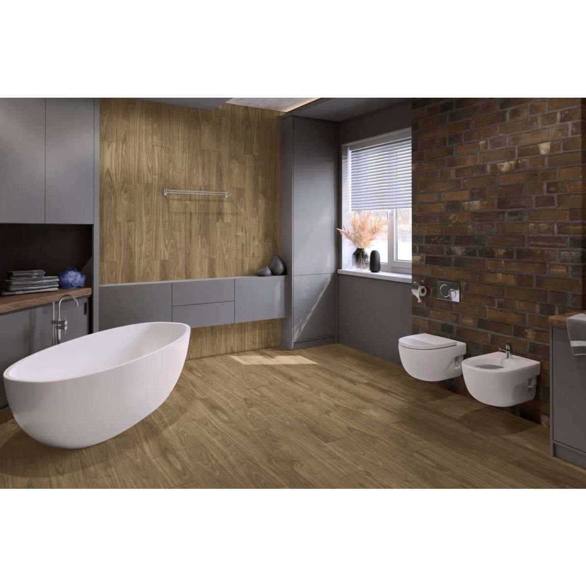Виниловый пол SPC Damy Floor (Деми Флур) Family SPC 4/43 Орех Европейский (Walnut European), 0036-2