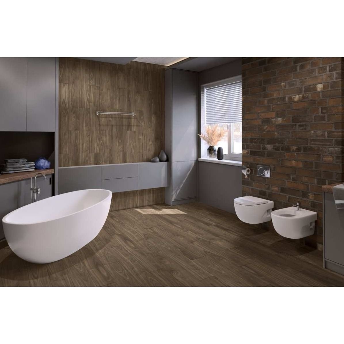 Виниловый пол SPC Damy Floor (Деми Флур) Family SPC 4/43 Орех Американский (Walnut American), 0036-3