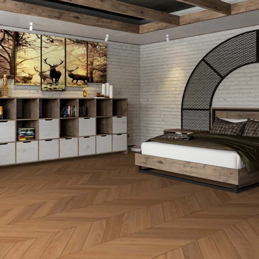 Кварц-виниловая плитка Damy Floor (Деми Флур) Chevron LVT 2,5/43 Блуа (Blois), DF08-Ch-LVT