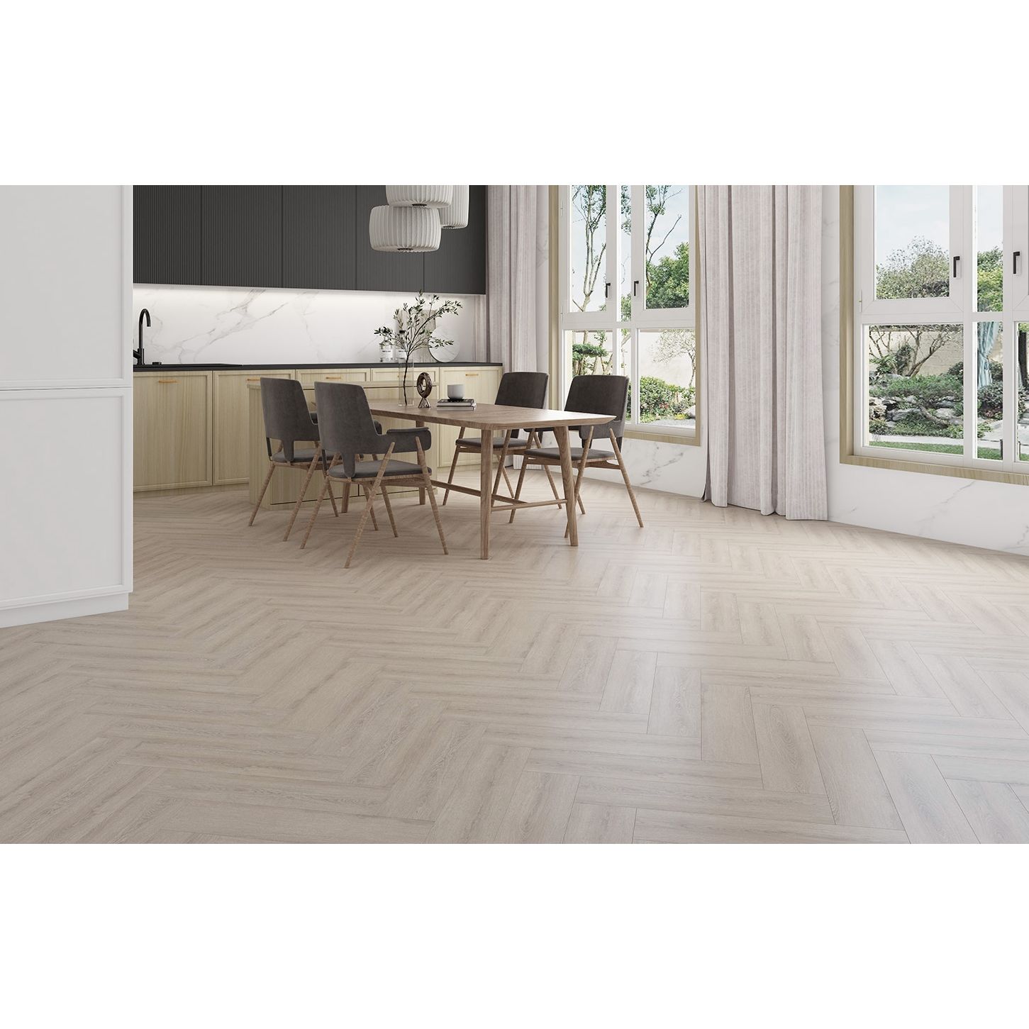 Ламинат Stone Floor (Стоун Флур) MSPC Herringbone 8/43 Дуб Брукфилд (Oak Brookfield), DCH2-8 MР