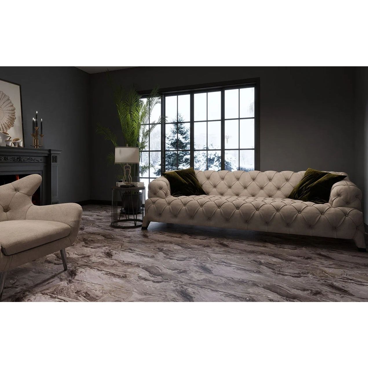 Ламинат Stone Floor (Стоун Флур) MSPC Big Stone 8/43 Перуанский Мрамор (Peruvian Marble), DCD1-5 MP