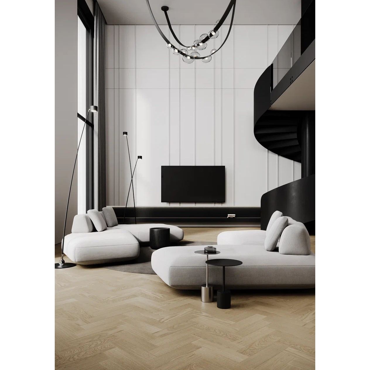 Инженерная доска Quartz Parquet (Кварц Паркет) Штучный паркет 5/34 Дуб Бисквитный (Oak Biscuit), 44-1258-07
