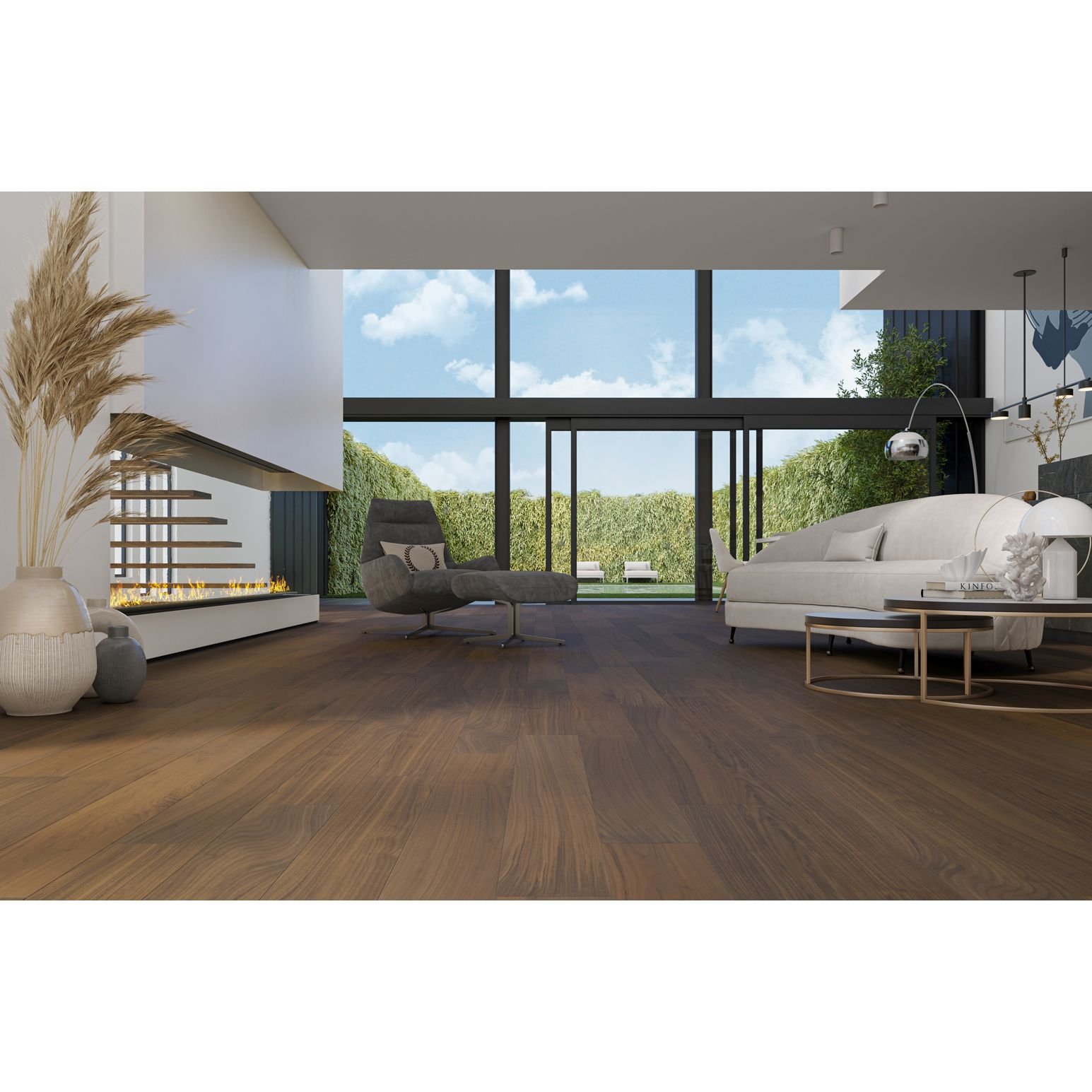 Инженерная доска Quartz Parquet (Кварц Паркет) Классик 5/34 Орех Американский (American Walnut), 400-29