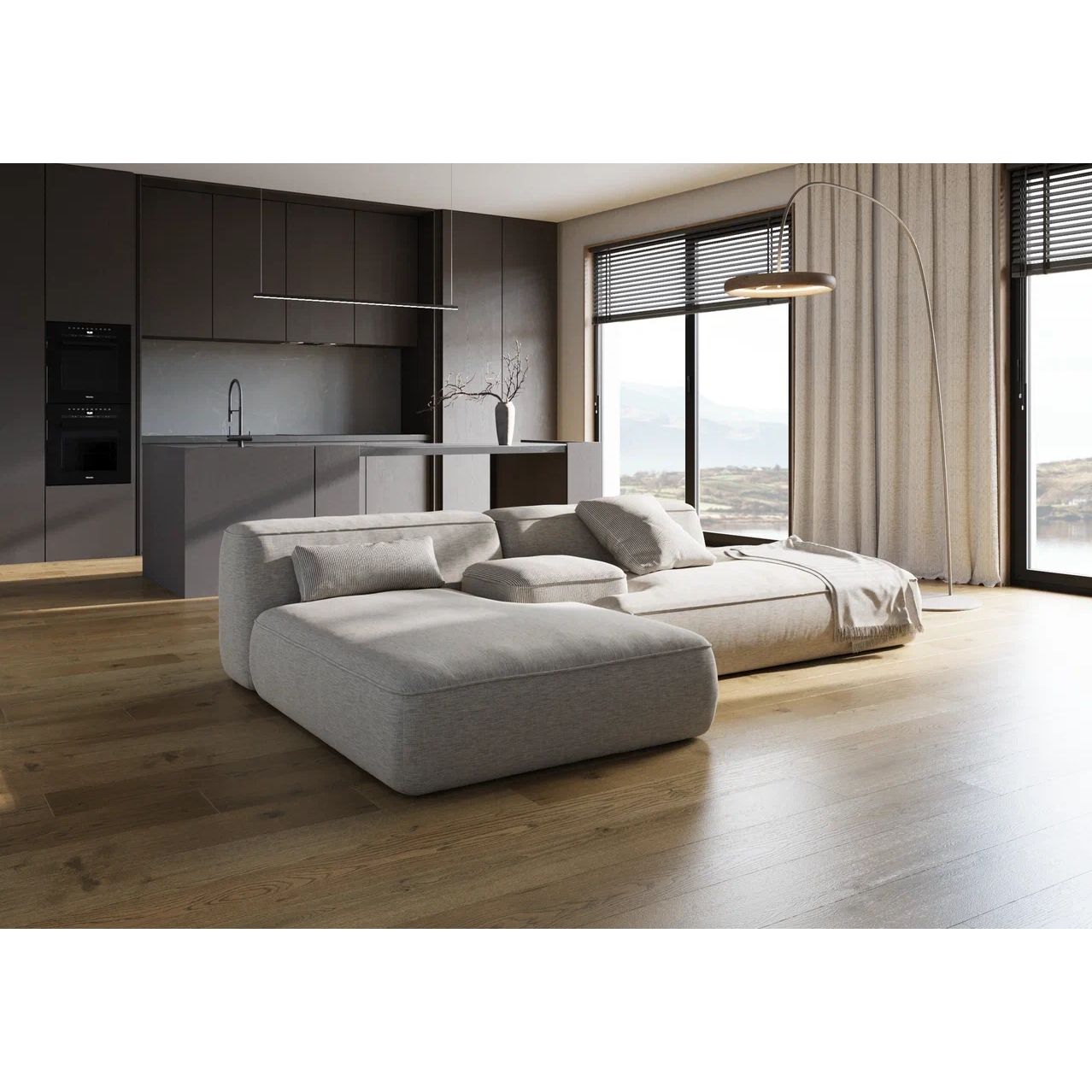Инженерная доска Quartz Parquet (Кварц Паркет) Prestige 7/34 Дуб Муссон (Oak Monsoon), 1258-02