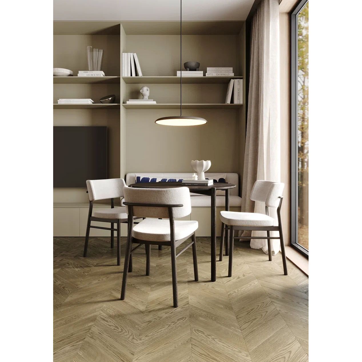Инженерная доска Quartz Parquet (Кварц Паркет) Французская елка 6/34 Дуб Карельский (Oak Karelian), 99-419