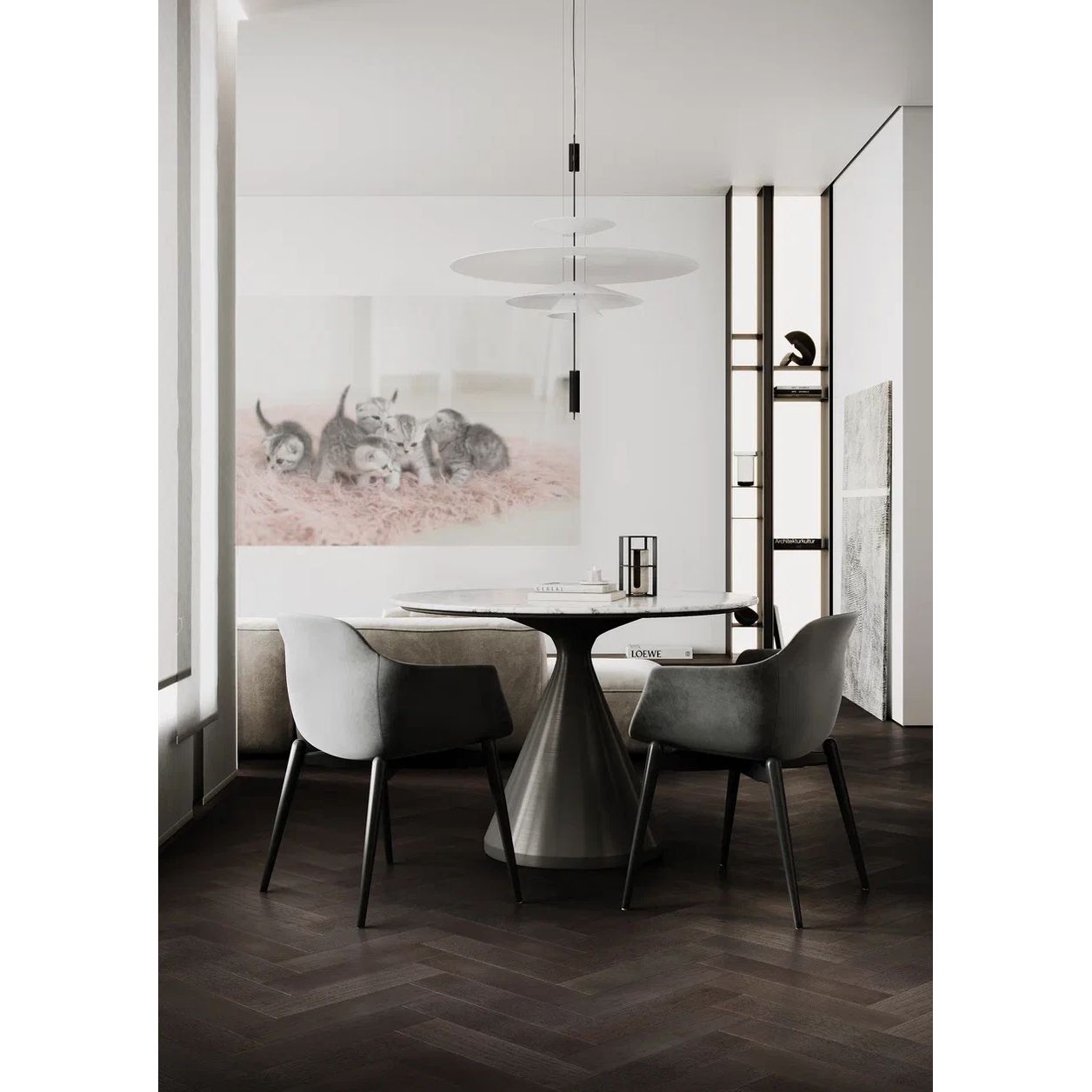 Инженерная доска Quartz Parquet (Кварц Паркет) Штучный паркет 5/34 Дуб Смоляной (Oak Pitch), 44-1258-01