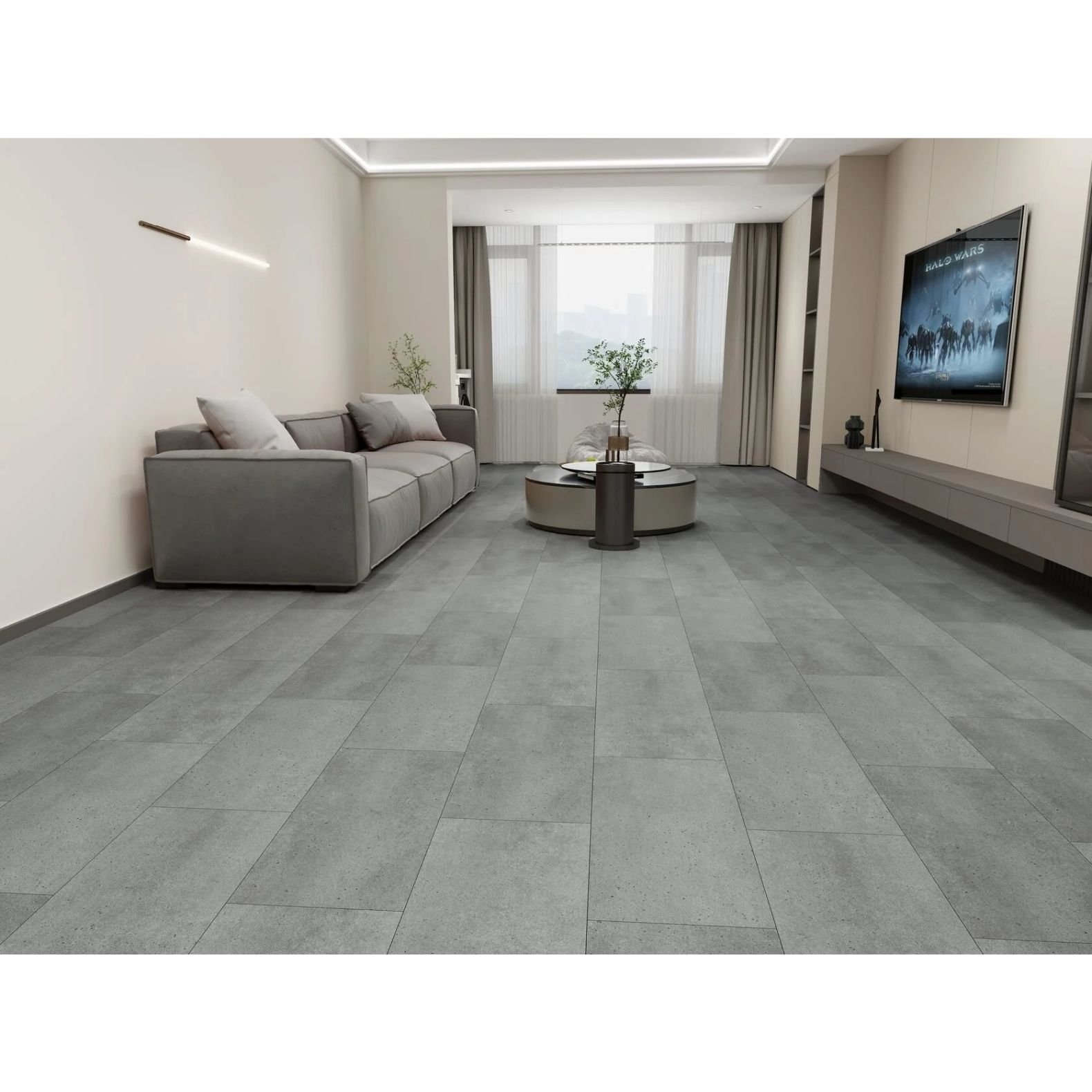 Кварцвиниловая плитка Icon Floor (Икон Флур) Marble SPC XPE5/43 Бетон Колдер (Concrete Calder), ML-70