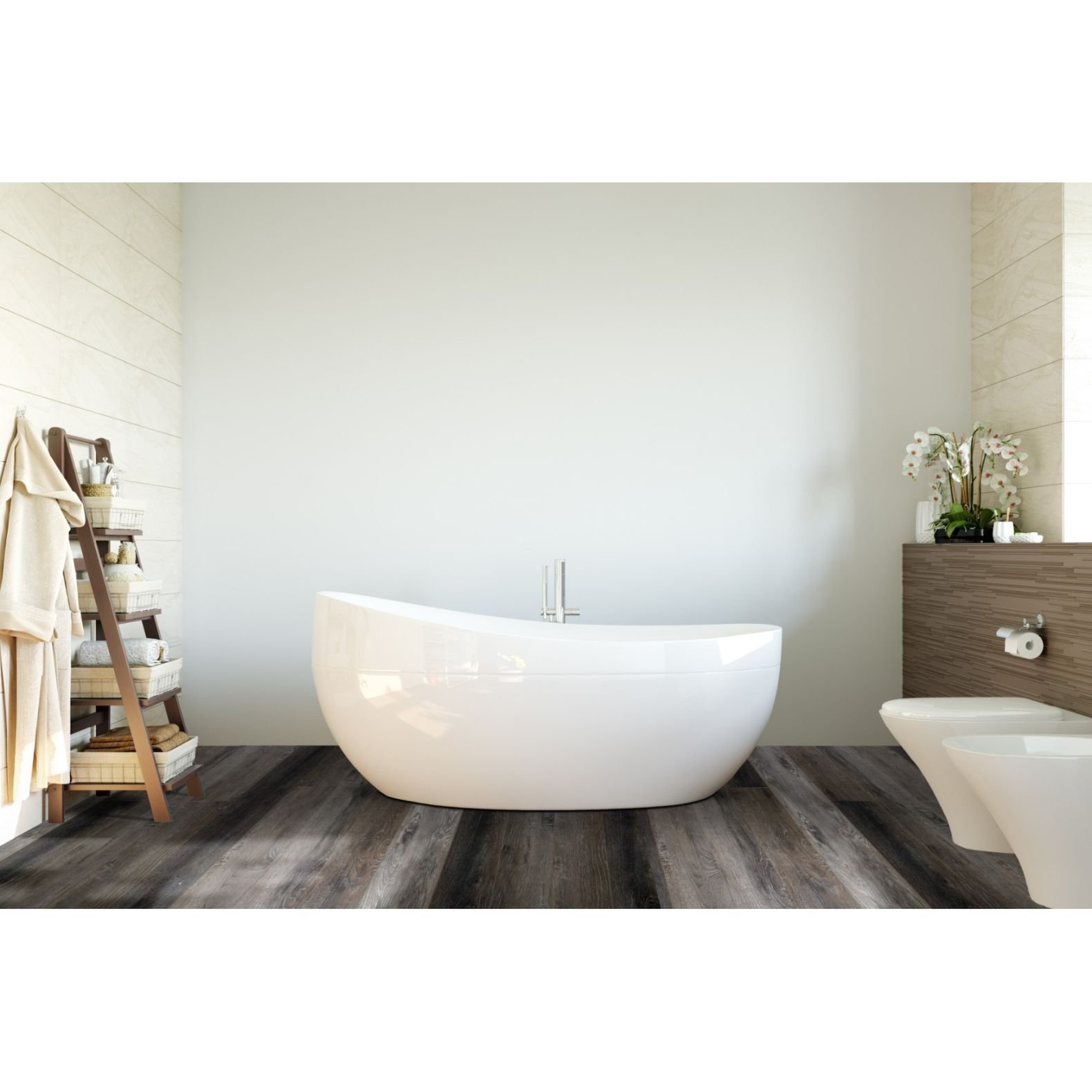 Виниловый SPC ламинат Planker (Планкер) Rockwood 4/33 Дуб Оникс (Oak Onyx) , 1001