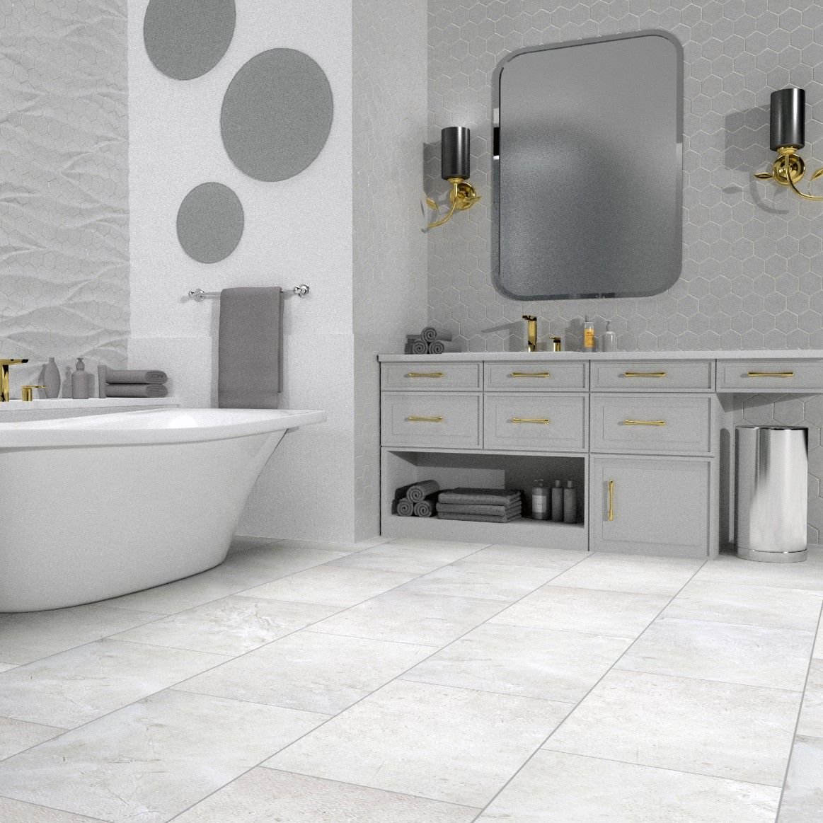 Виниловый SPC ламинат Planker (Планкер) Stone 4/33 Мунлайт (Moonlight) , 5002