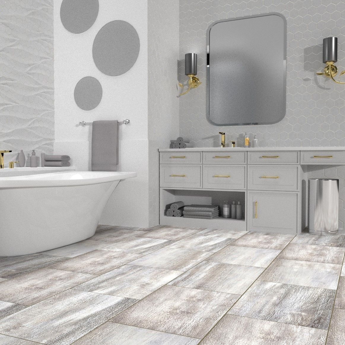 Виниловый SPC ламинат Planker (Планкер) Stone 4/33 Лофт (Loft) , 5004