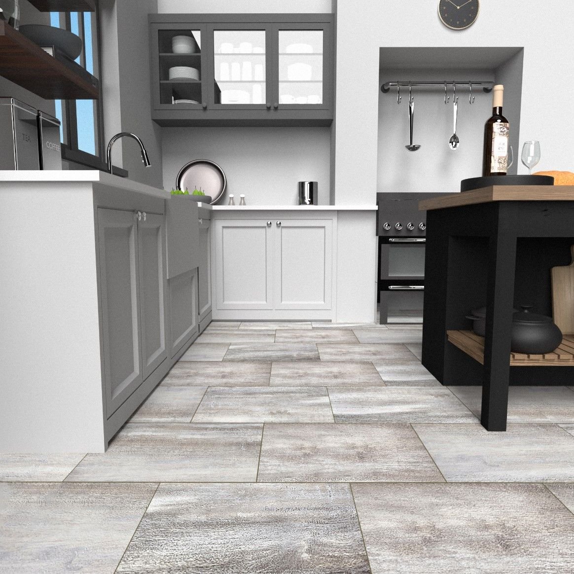 Виниловый SPC ламинат Planker (Планкер) Stone 4/33 Лофт (Loft) , 5004