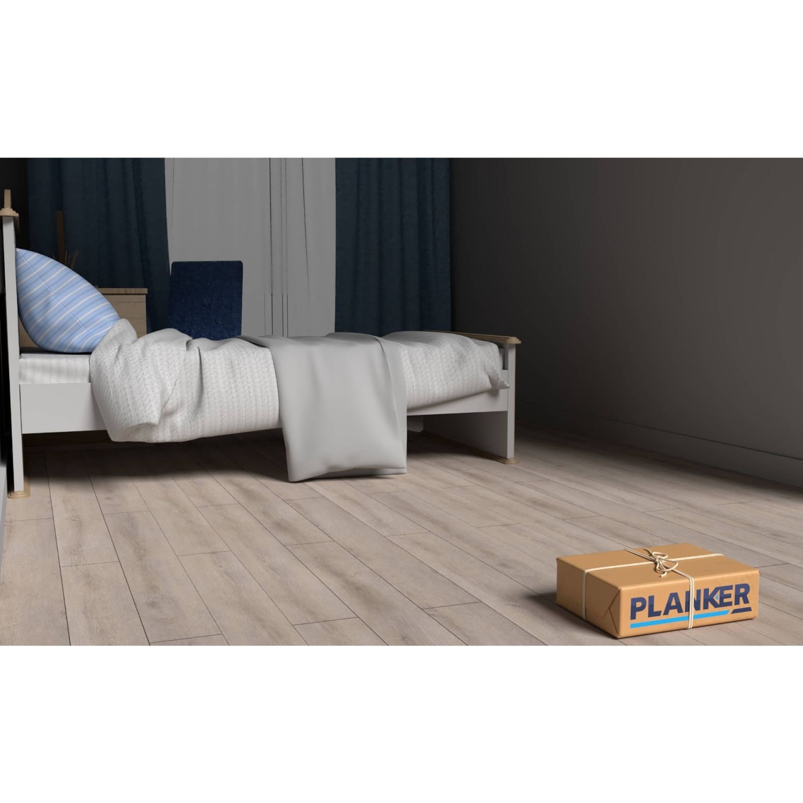 Виниловый SPC ламинат Planker (Планкер) Exceed 4/43 Дуб Старлайт (Oak Starlight) , 6004