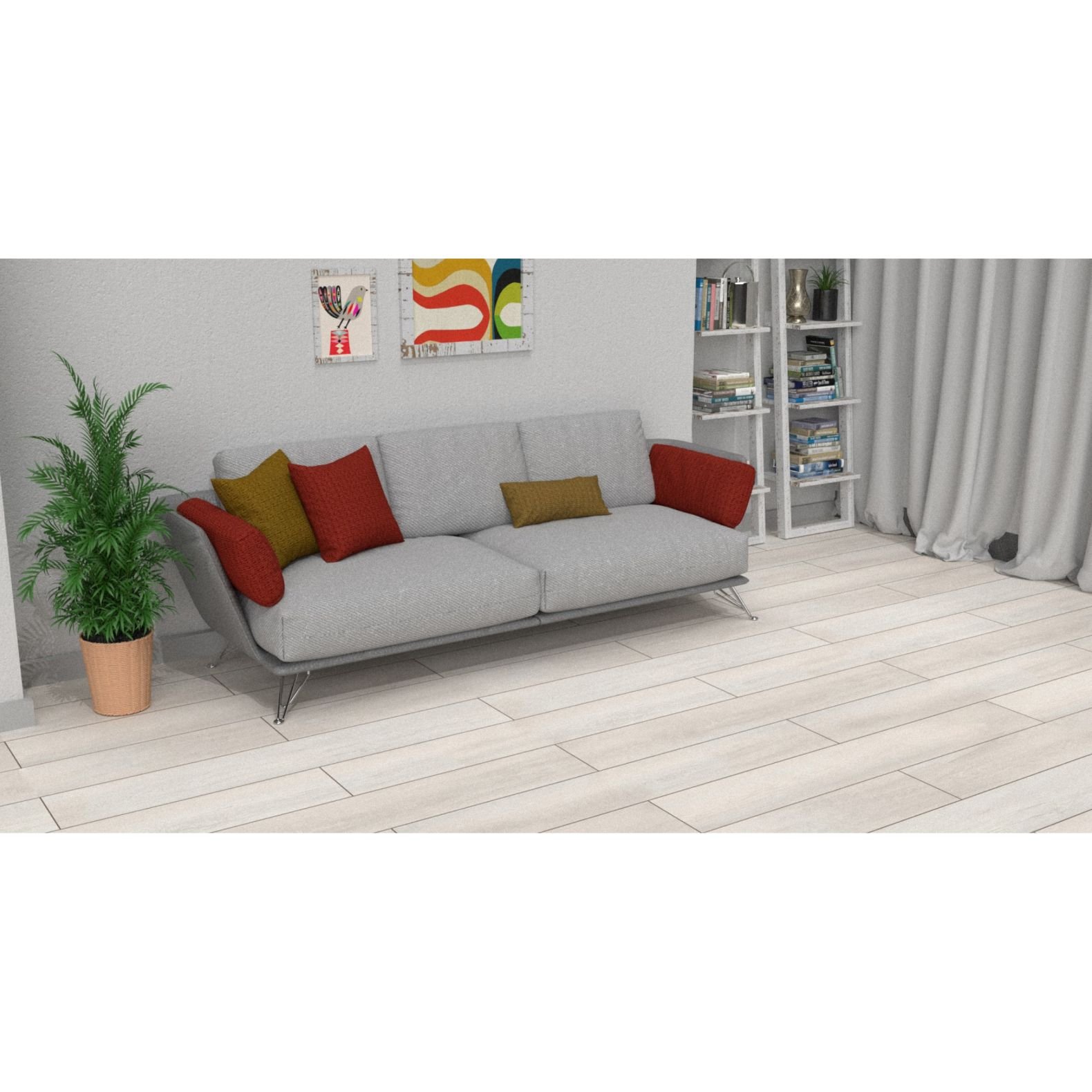 Виниловый SPC ламинат Planker (Планкер) Exceed 4/43 Дуб Скайлайн (Oak Skyline) , 6008