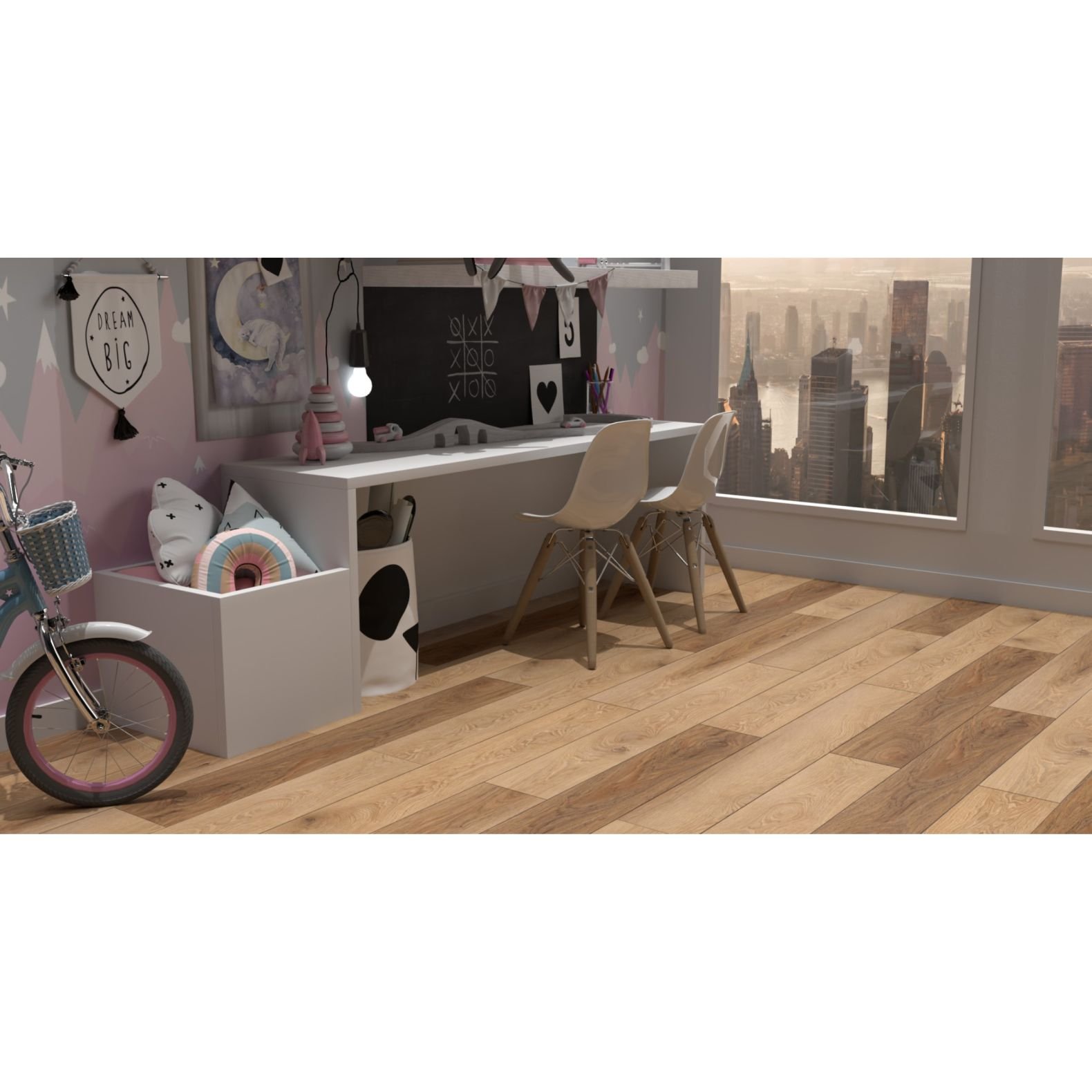 Виниловый SPC ламинат Planker (Планкер) Magnetic 5/43 Дуб Ажен (Oak Agen) , 1101