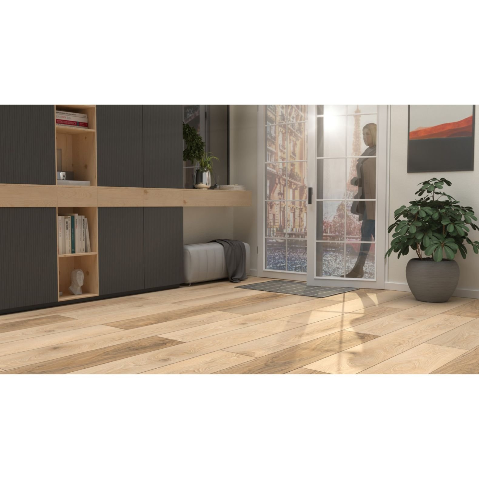 Виниловый SPC ламинат Planker (Планкер) Magnetic 5/43 Дуб Виктория (Oak Victoria) , 1102