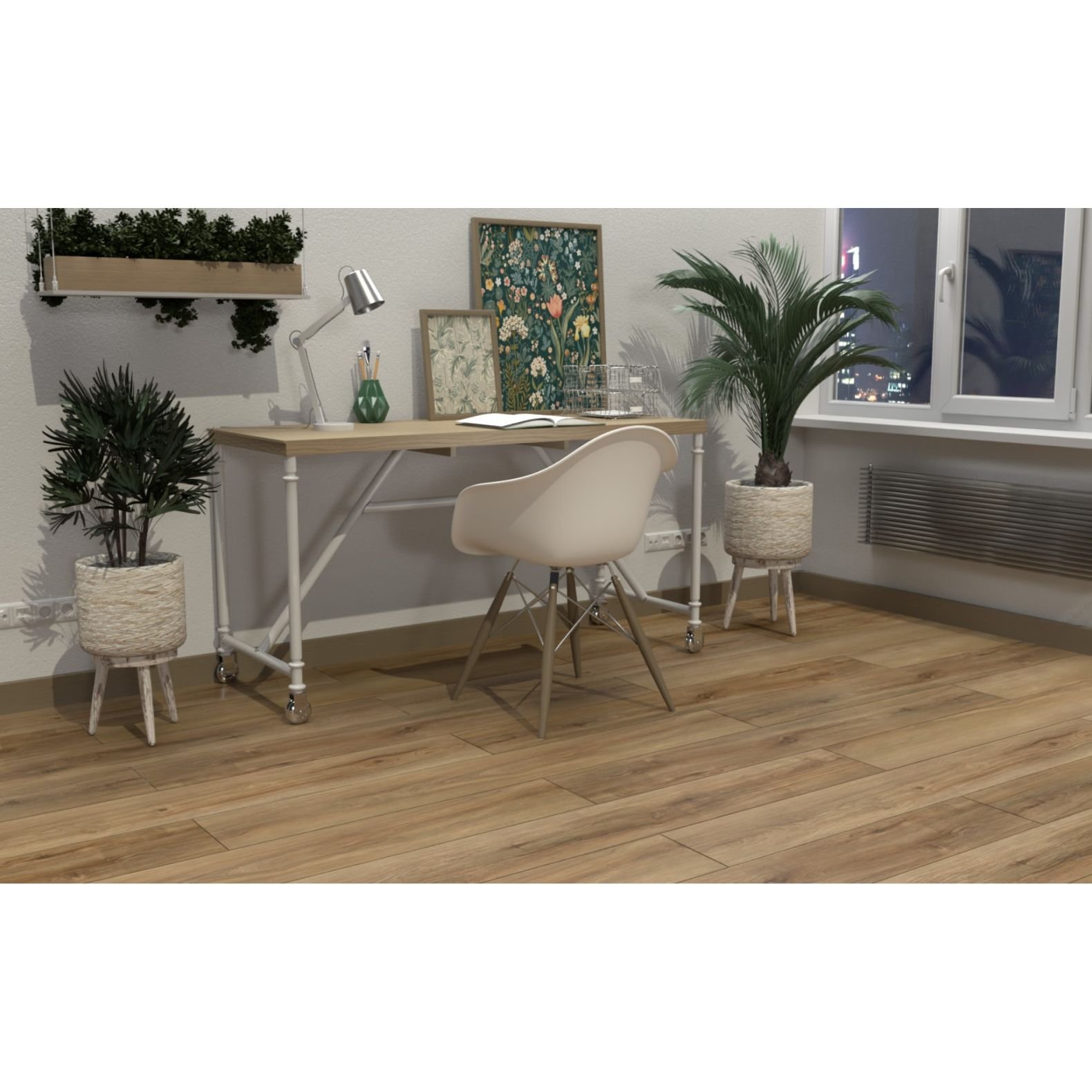 Виниловый SPC ламинат Planker (Планкер) Magnetic 5/43 Дуб Лаграс (Oak Lagrasse) , 1109