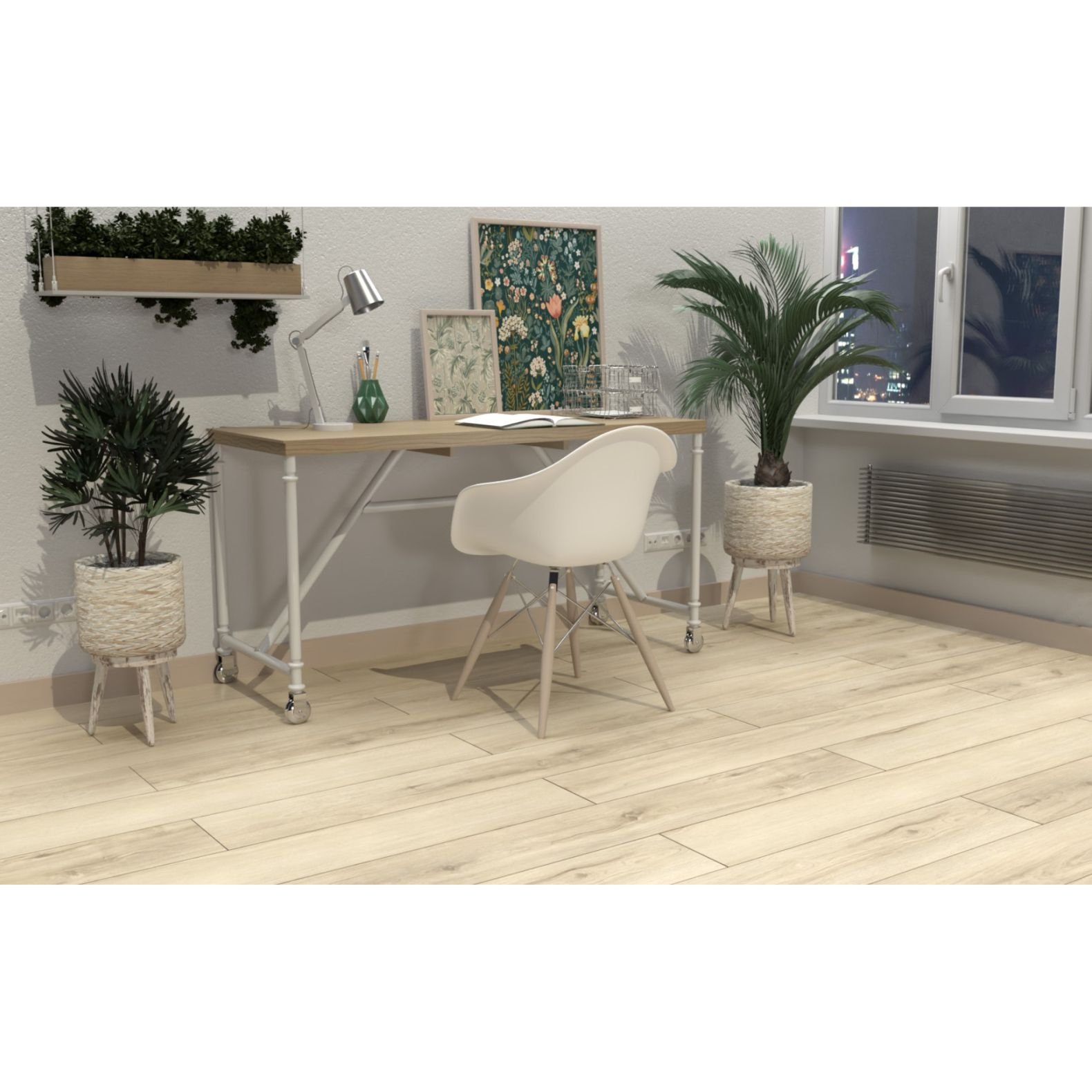 Виниловый SPC ламинат Planker (Планкер) Magnetic 5/43 Дуб Салер (Oak Saler) , 1110