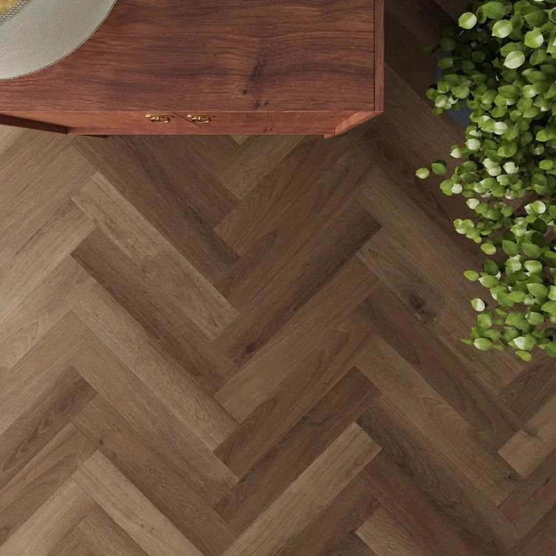 Кварц-виниловая LVT напольная плитка Invictus (Инвиктус) Primus Dryback Parquet 2,5/42 Highland Oak Chocolate, 42