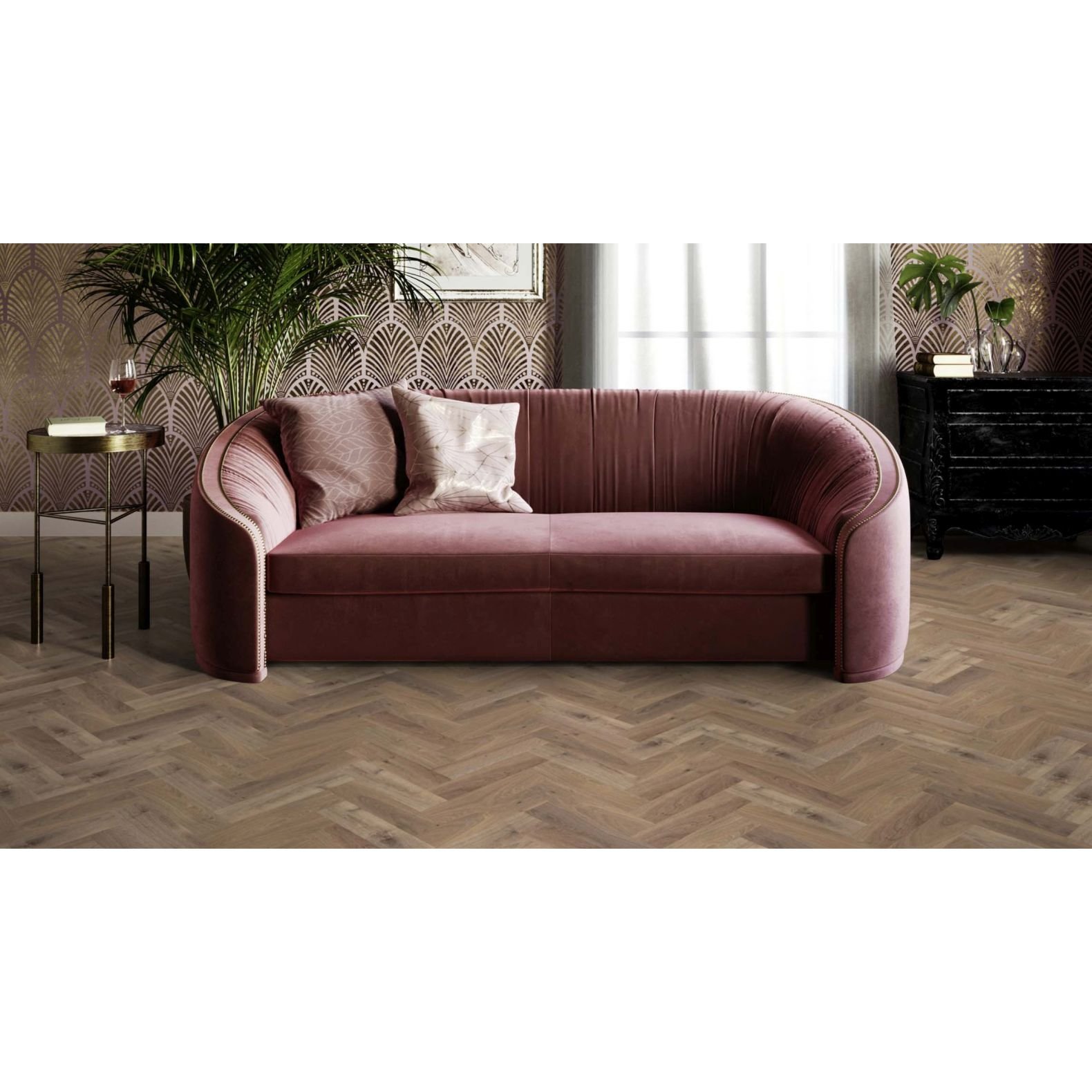 Кварц-виниловая LVT напольная плитка Invictus (Инвиктус) Primus Dryback Parquet 2,5/42 Highland Oak Roasted, 34