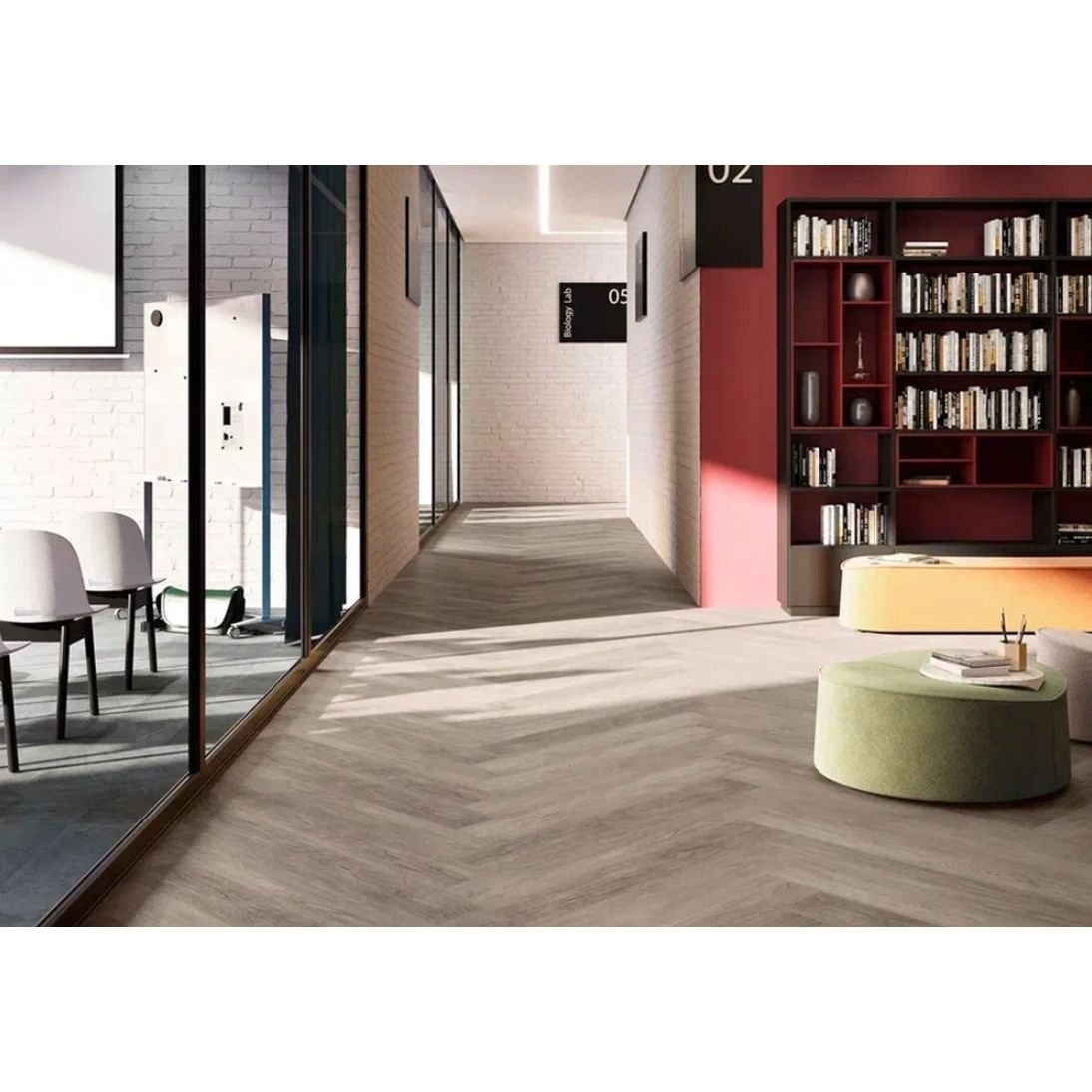 Кварц-виниловая LVT напольная плитка Invictus (Инвиктус) Primus Dryback Parquet 2,5/42 New England Oak Dusk, 40