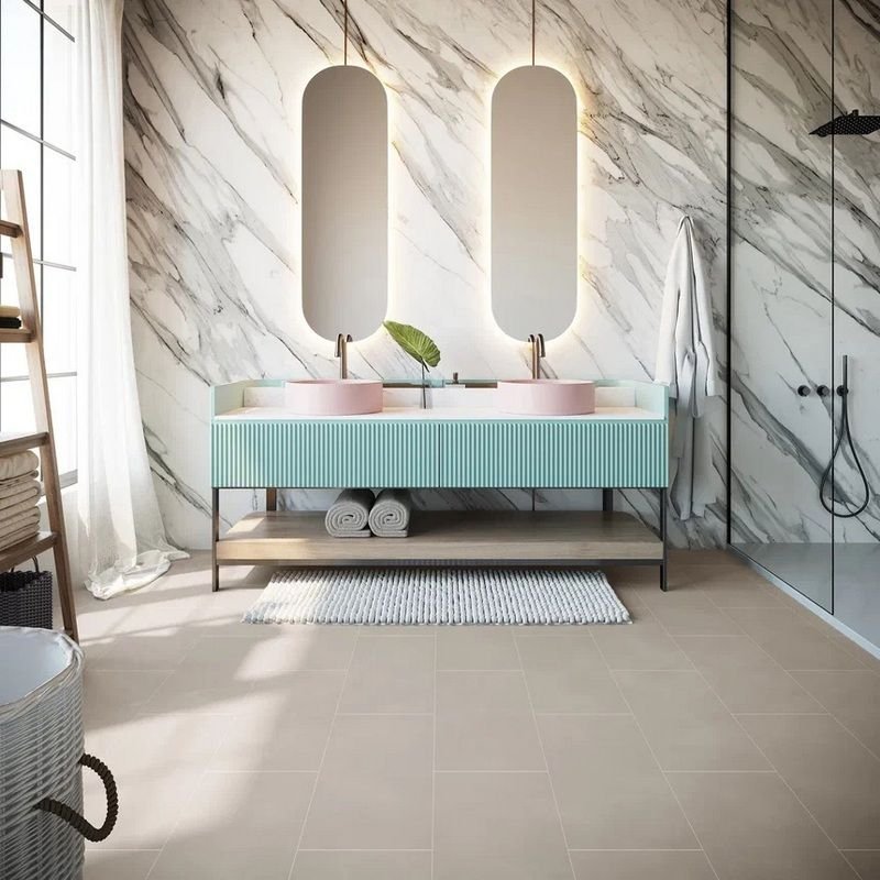 Кварц-виниловая LVT напольная плитка Invictus (Инвиктус) Maximus Dryback Tile 2,5/42 Concrete Crush Smoke, 96
