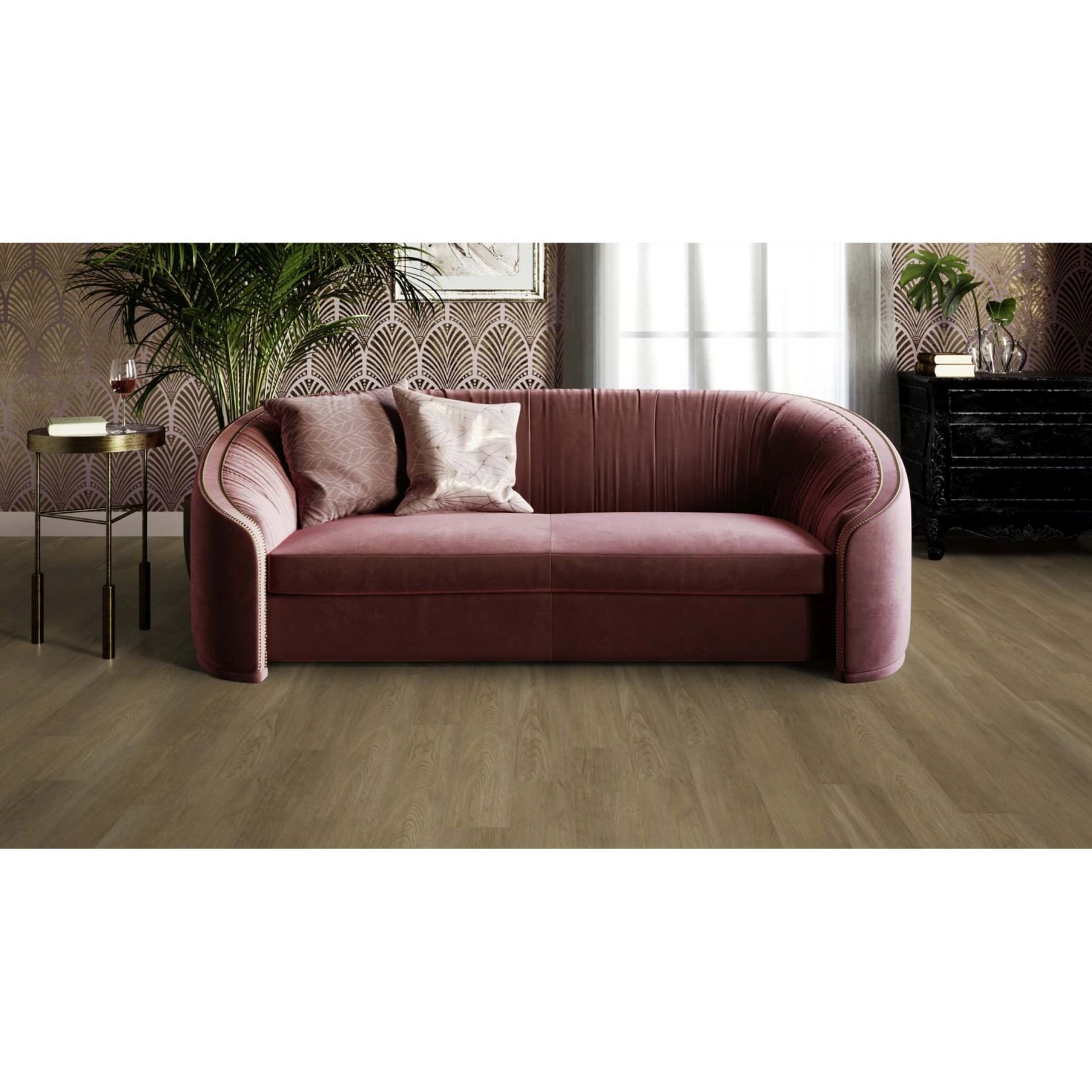 Кварц-виниловая LVT напольная плитка Invictus (Инвиктус) Maximus Dryback Plank 2,5/42 New England Oak Toffee, 45