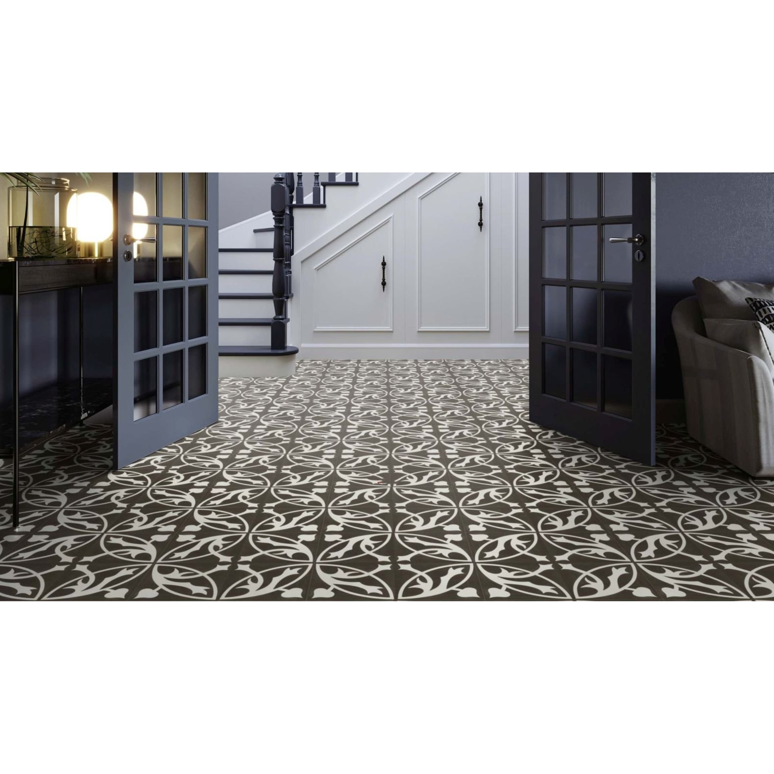 Кварц-виниловая LVT напольная плитка Invictus (Инвиктус) Maximus Dryback Victorian 2,5/42 Treasure Charcoal Decor, 99
