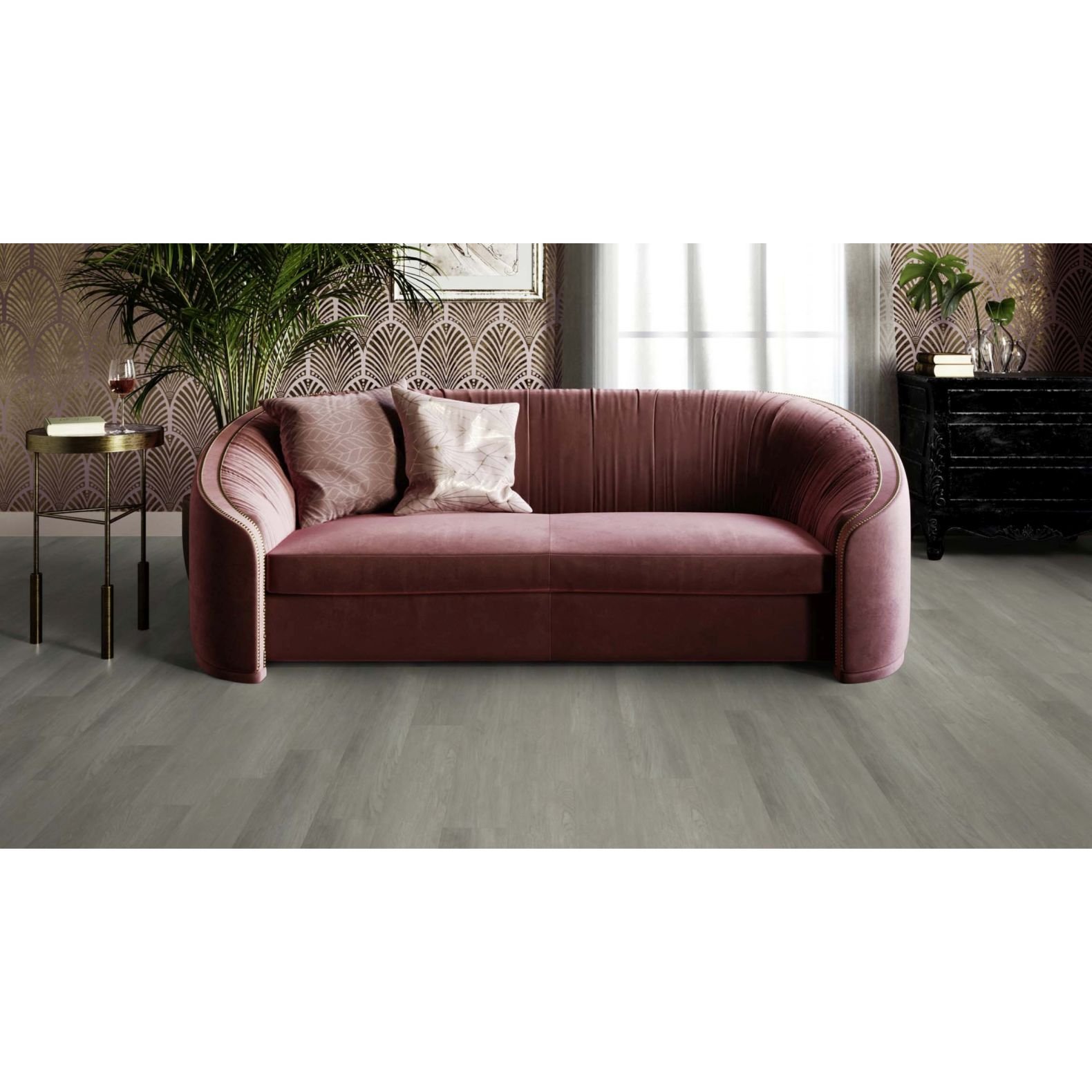Кварц-виниловая LVT напольная плитка Invictus (Инвиктус) Maximus Click Plank 6/42 New England Oak Misty, 93