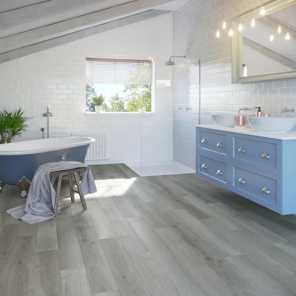 Кварц-виниловая LVT напольная плитка Invictus (Инвиктус) Maximus Click Plank 6/42 Highland Oak Frosted, 91