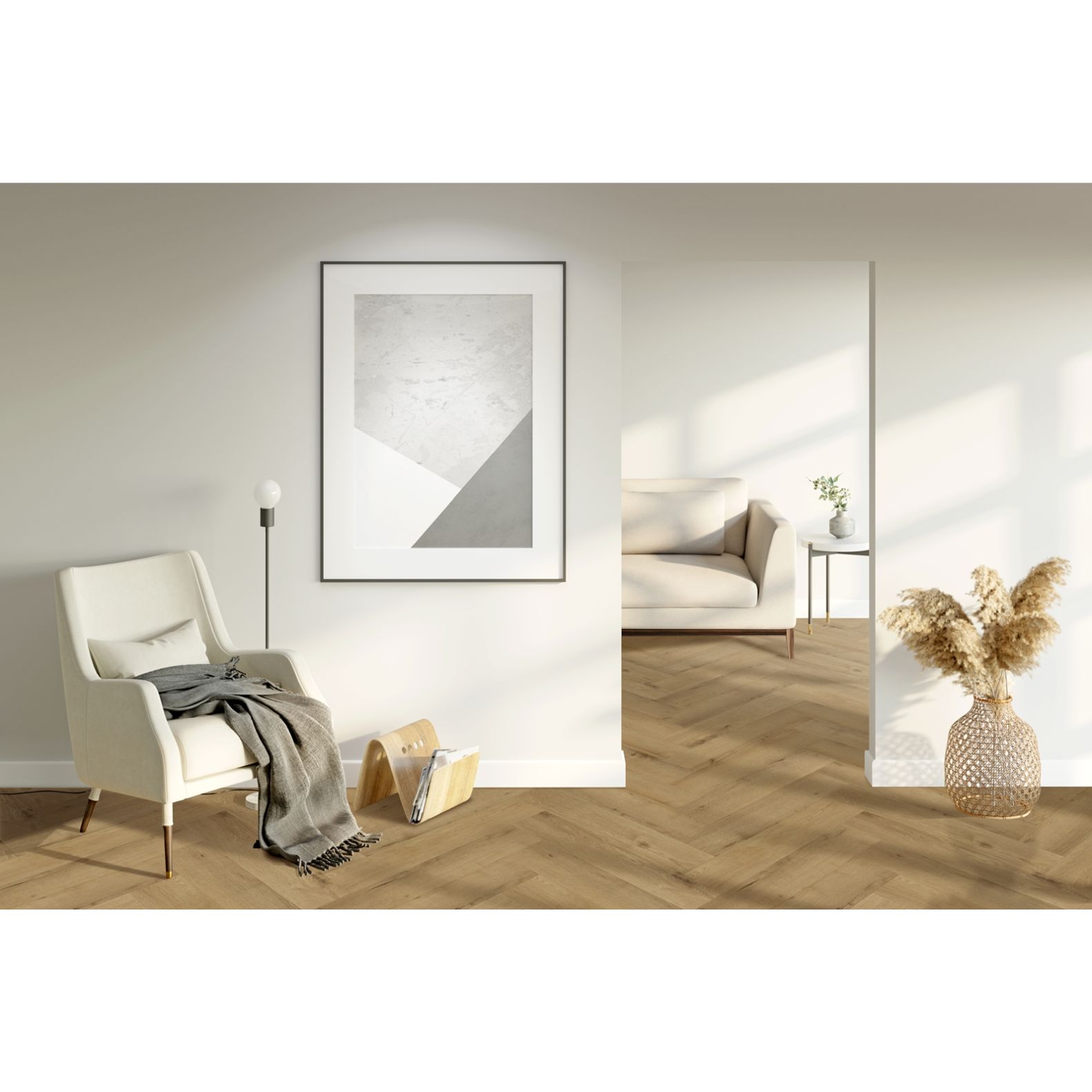 Виниловый SPC ламинат Куберпол (Kuberpol) Резонанс Kuberparquet 6/34 Эстет 651 (Esthete 651), KR651PQ с подложкой встроенной IXPE 1 мм