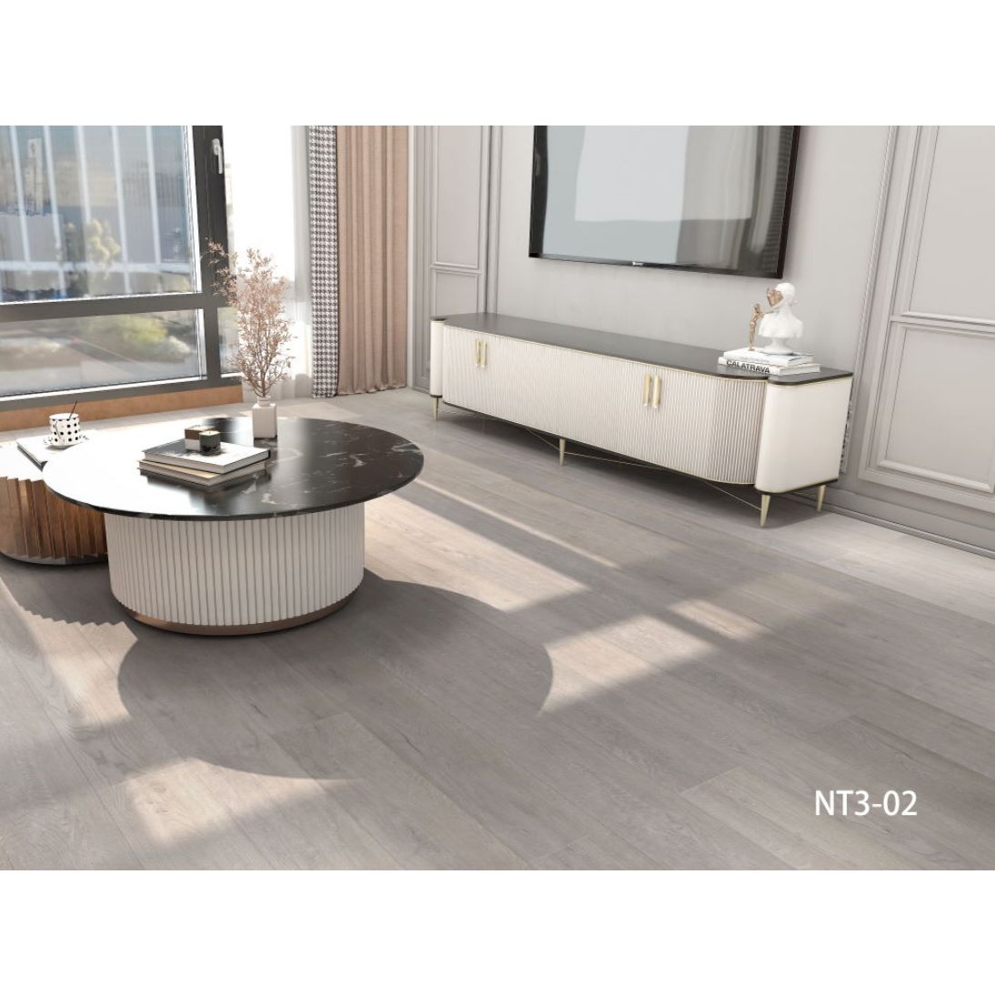 Кварцвиниловая SPC плитка Aspenfloor (Аспенфлор) Natural Touch 5,5/43 Дуб Атланта (Atlanta Oak), NT3-02