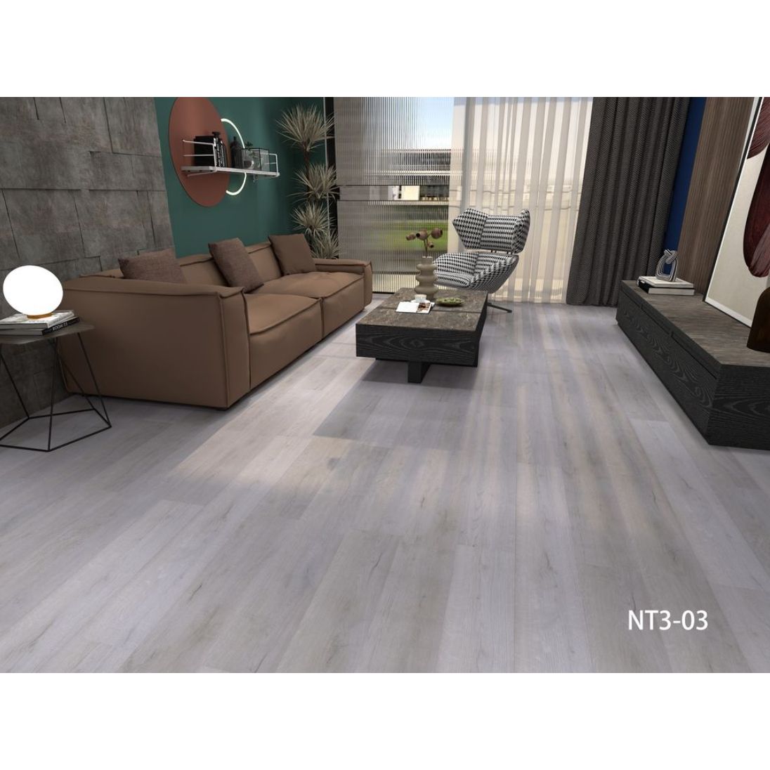 Кварцвиниловая SPC плитка Aspenfloor (Аспенфлор) Natural Touch 5,5/43 Дуб Шато (Shato Oak), NT3-03