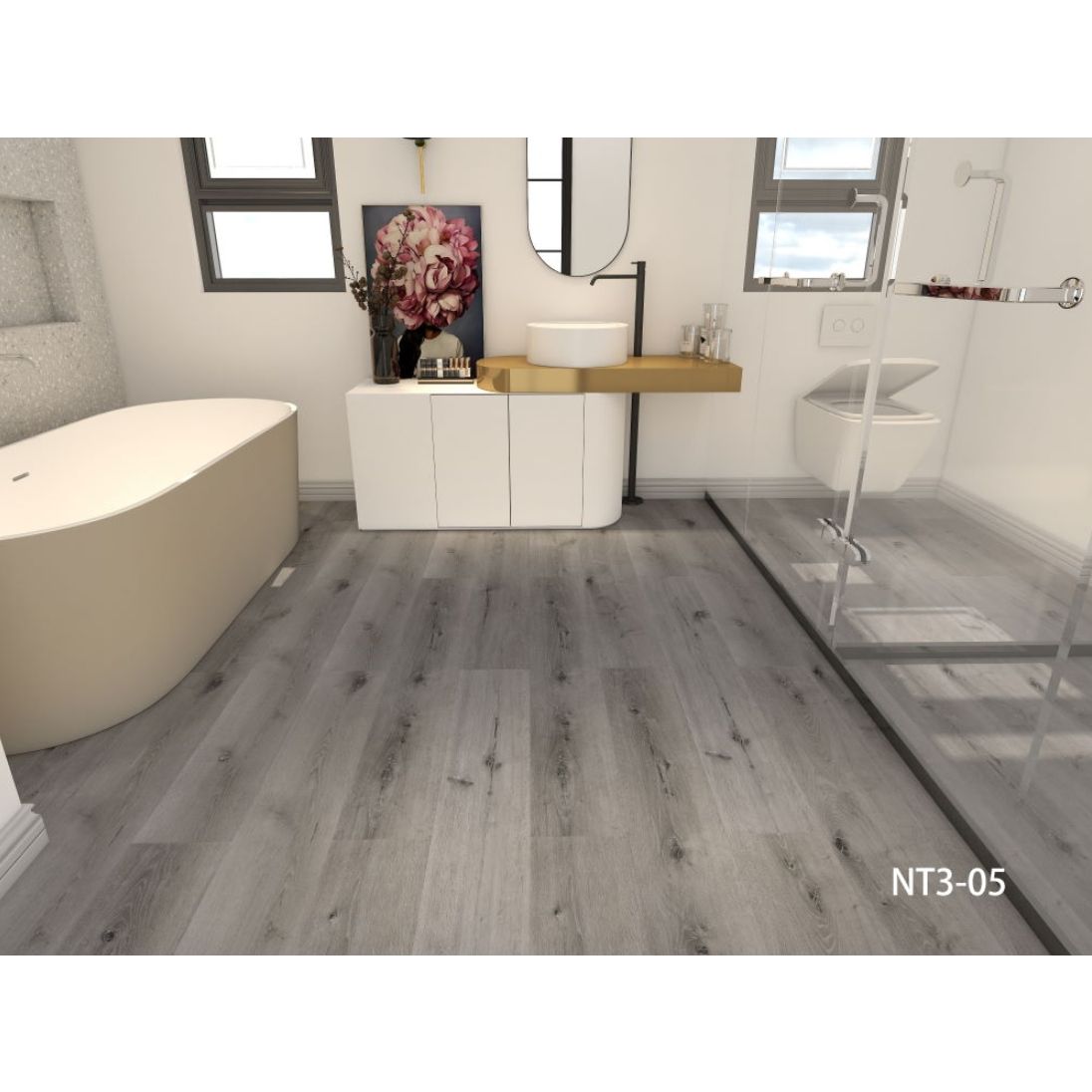Кварцвиниловая SPC плитка Aspenfloor (Аспенфлор) Natural Touch 5,5/43 Дуб Каньон (Oak Canyon), NT3-05