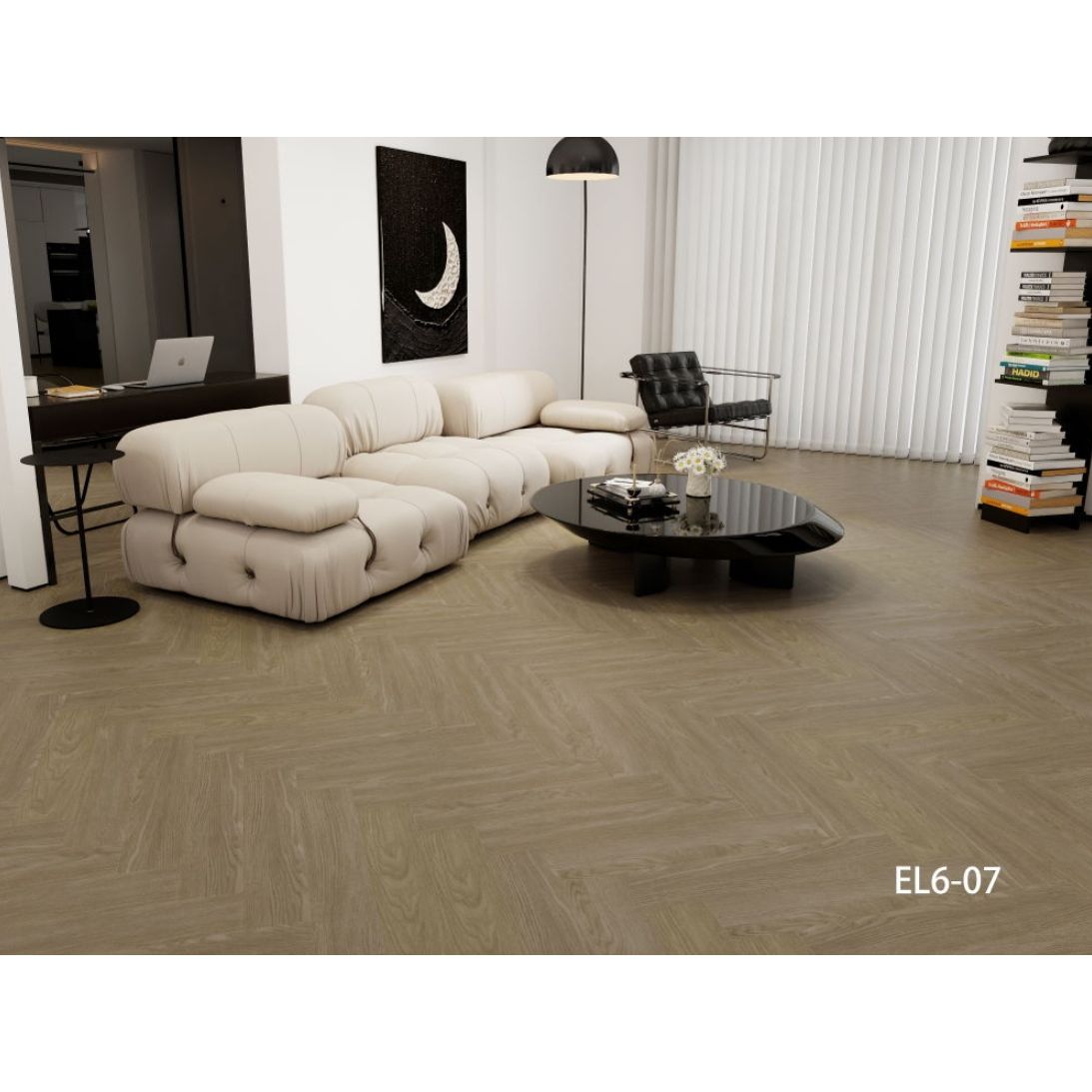 Кварцвиниловая SPC плитка Aspenfloor (Аспенфлор) Elegant 5/43 Дуб Кембридж (Cambridge Oak), EL6-07