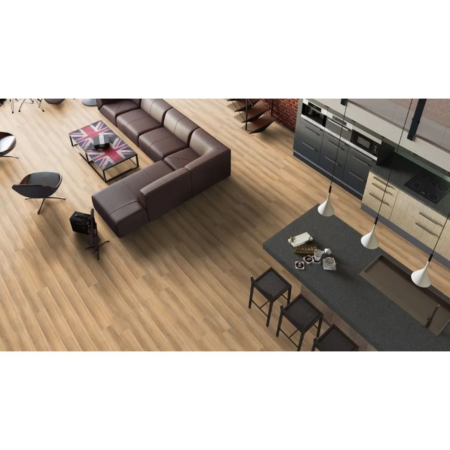 Кварц-виниловая LVT напольная плита Tarkett Art Vinyl Groove 1,85/31 Кертис (Curtis), 277031004