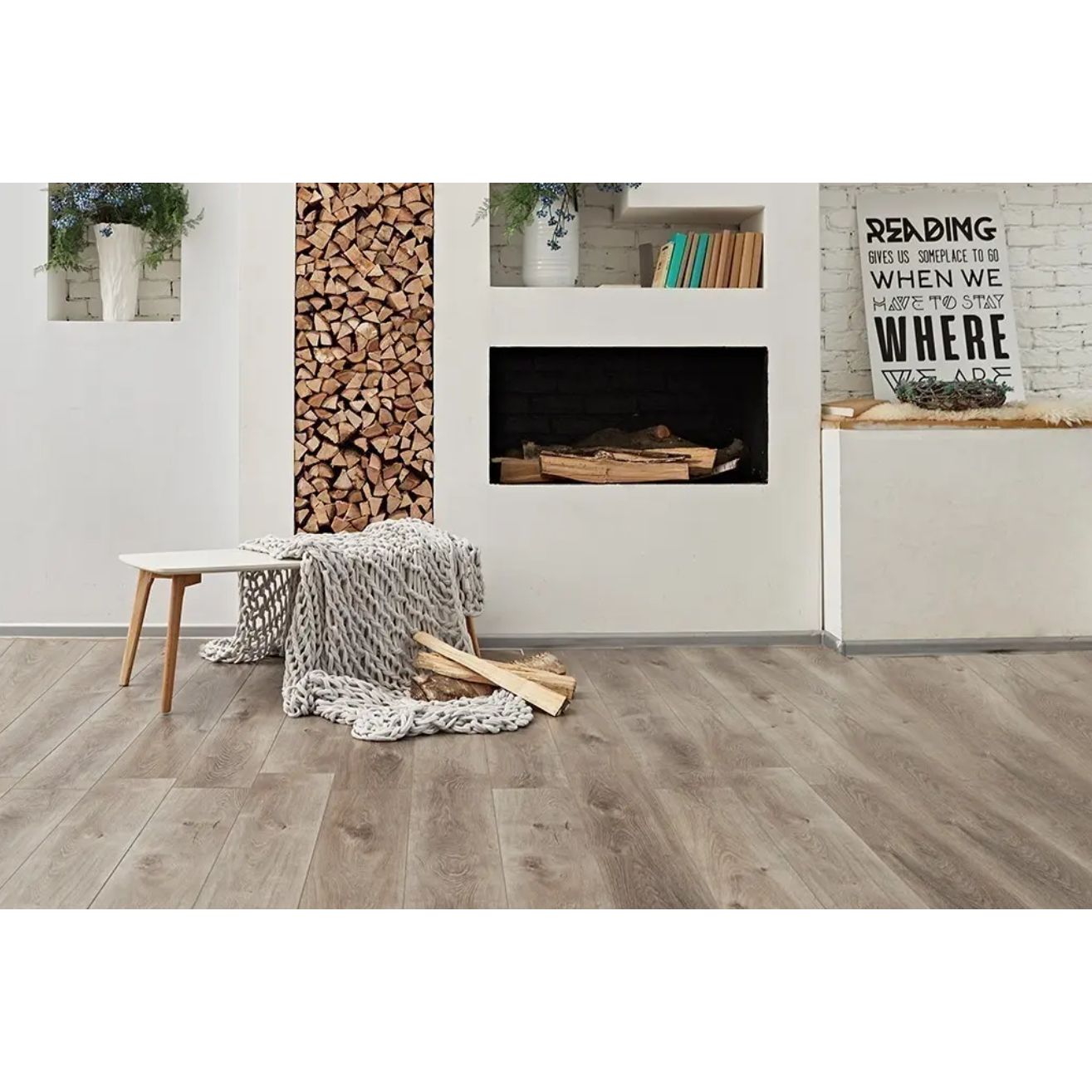 Виниловый пол Alpine Floor (Альпин Флор) Premium XL ABA 8/43 Дуб Грей Дождливый (Oak Grey Rainy), ЕСО 7-4 MC