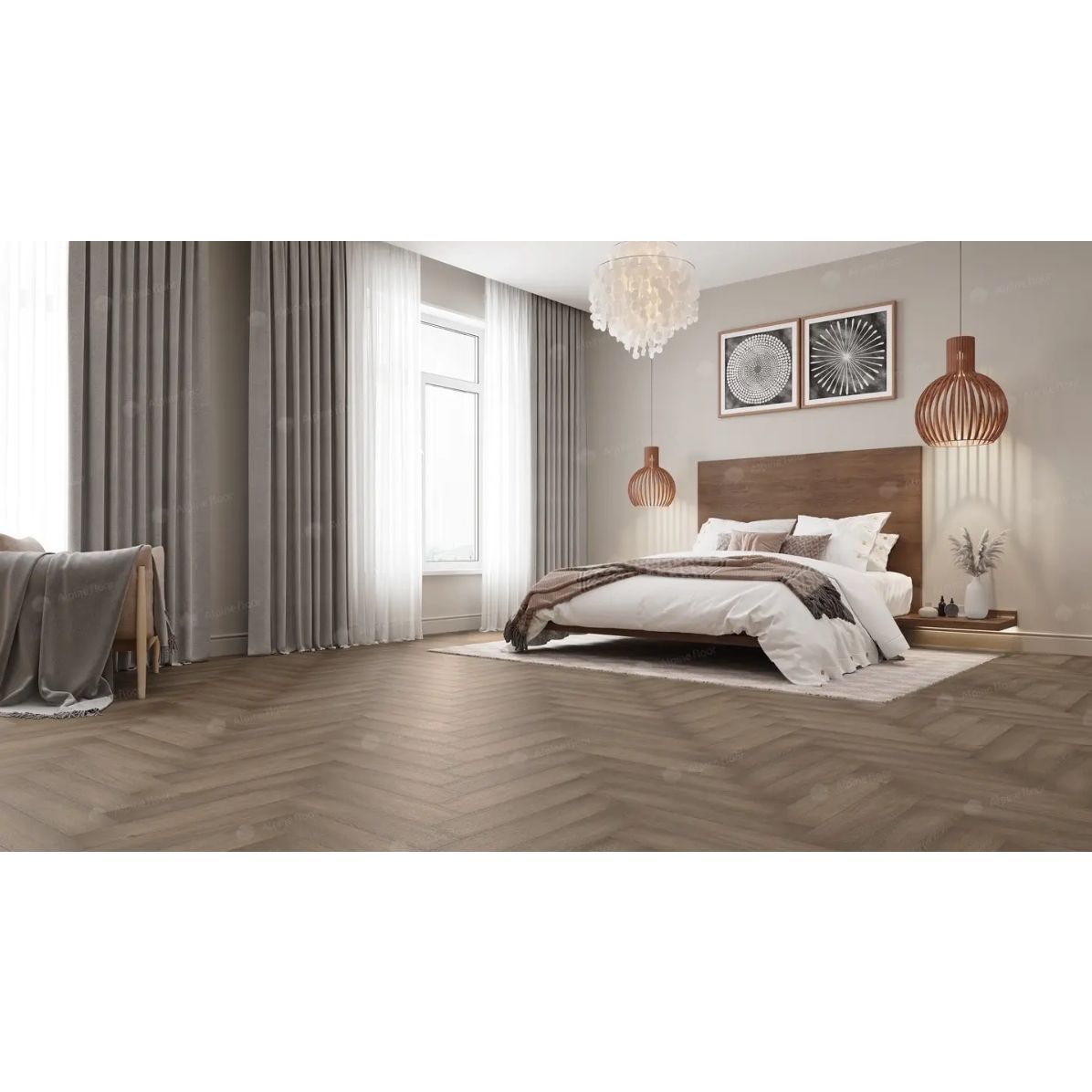 Виниловый пол Alpine Floor (Альпин Флор) Parquet Light 4/43 Дуб Насыщенный (Oak Rich), ЕСО 13-7 MC