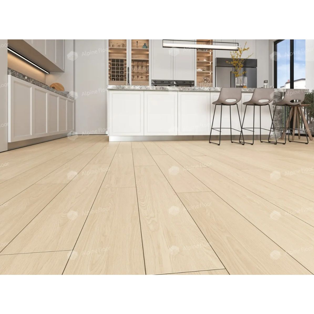 Виниловый SPC ламинат Alpine Floor (Альпин Флор) Classic Light 3.5/34 Ясень Макао (Macau Ash), ECO 106-11 MC