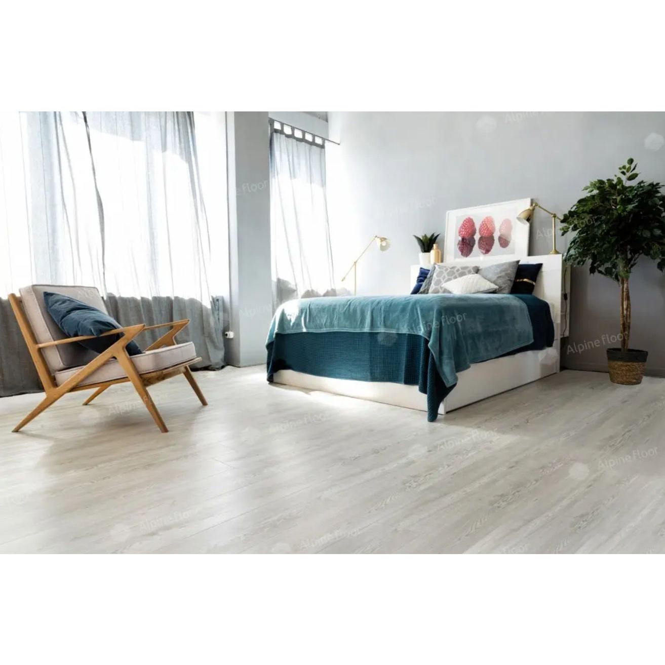 Виниловый пол Alpine Floor (Альпин Флор) Easy Line 3/43 Дуб Арктик (Oak Arctic), ЕСО3-1