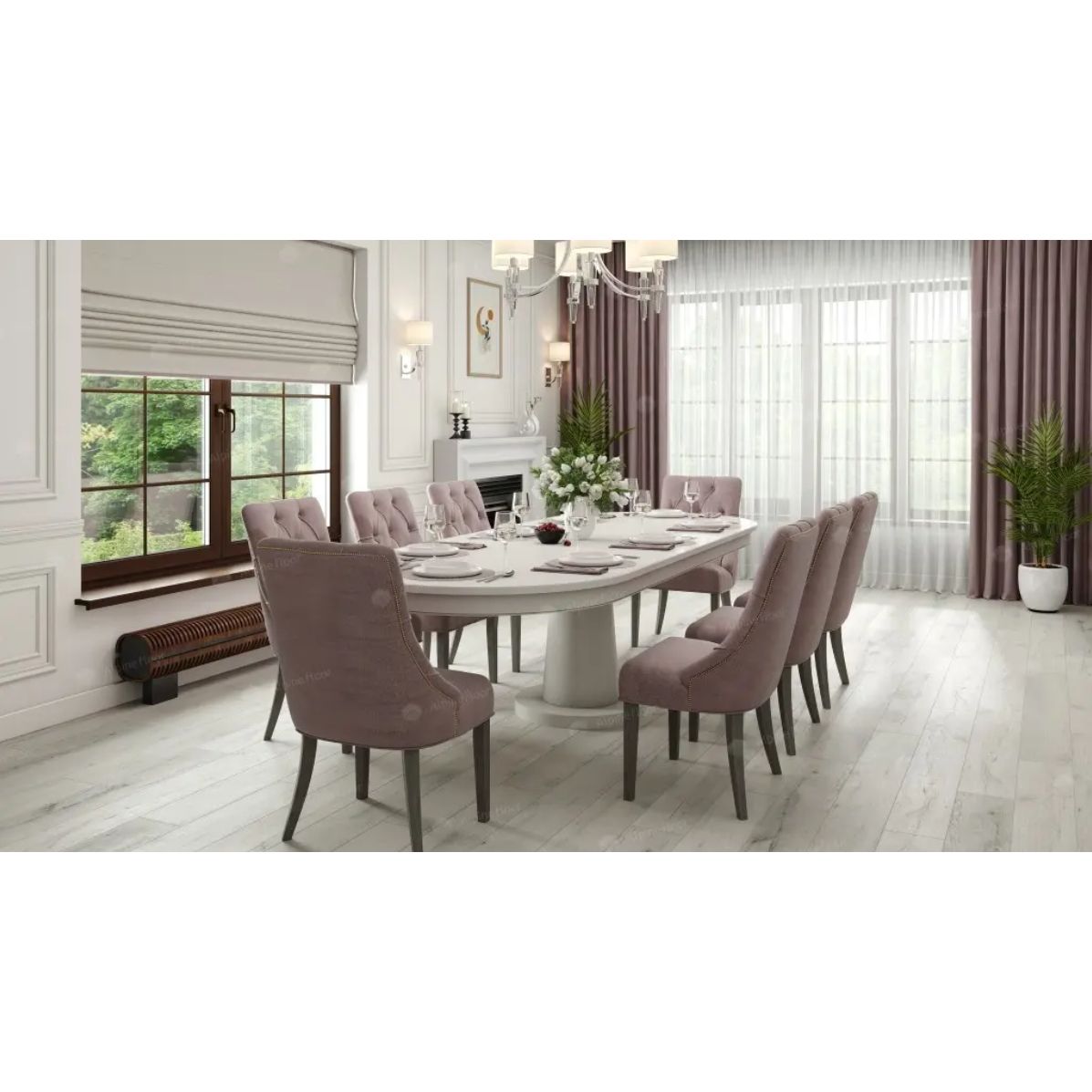 Виниловый пол Alpine Floor (Альпин Флор) Premium XL ABA 8/43 Дуб Слоновая кость (Oak Ivory), ЕСО 7-17 MC