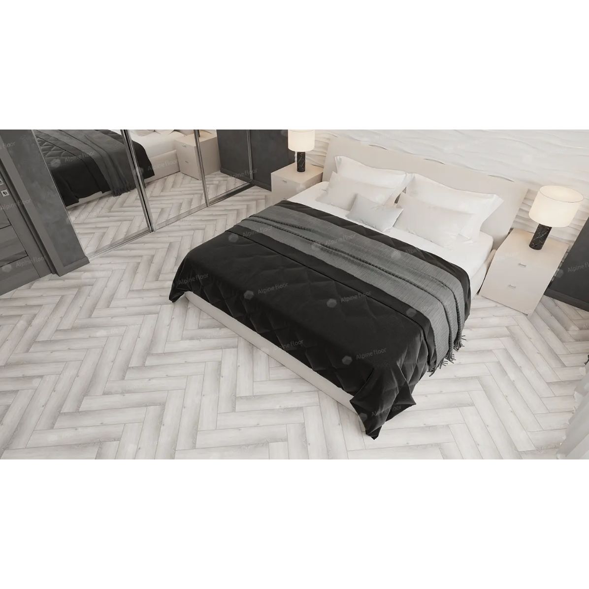 Виниловый пол Alpine Floor (Альпин Флор) Parquet Light 4/43 Дуб Альхена (Oak Alhena), ЕСО 13-12 MC