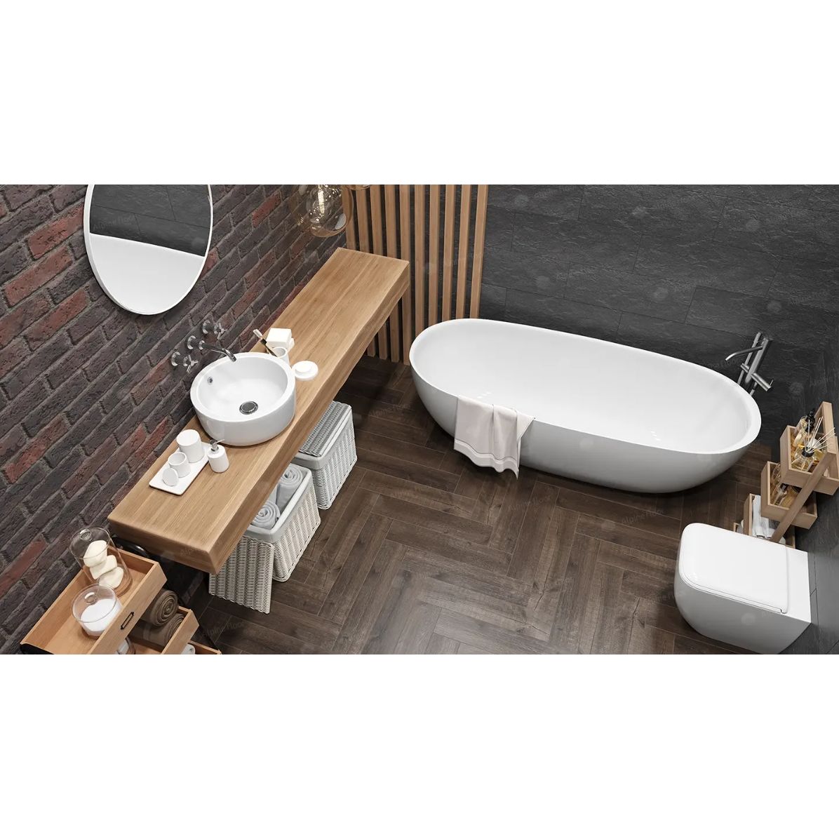 Виниловый пол Alpine Floor (Альпин Флор) Parquet Light 4/43 Дуб Альферац (Oak Alferatz), ЕСО 13-22 MC