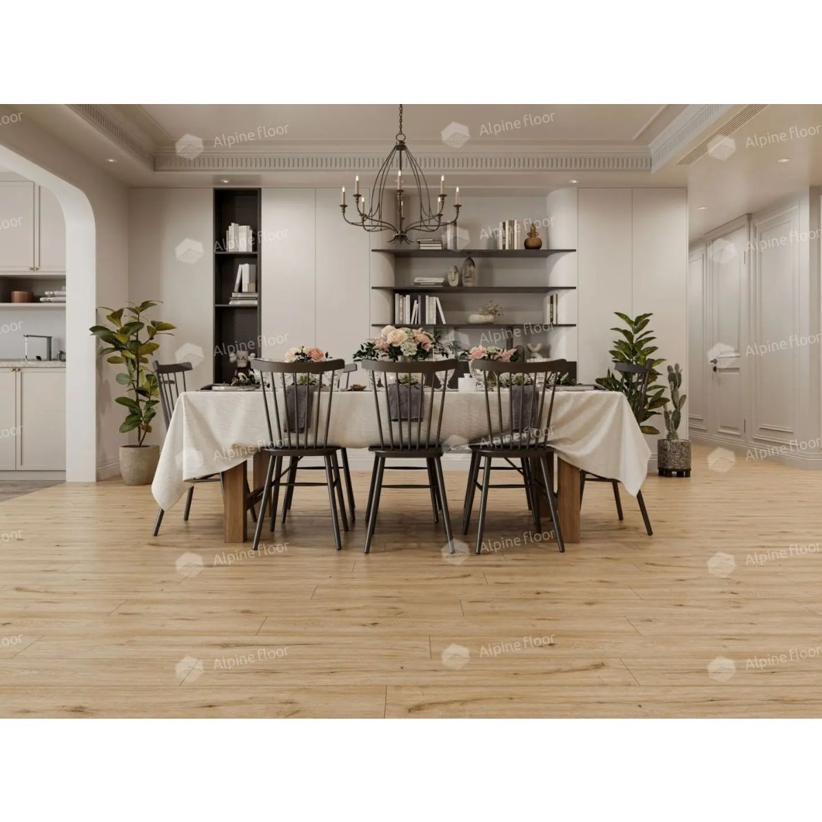 Виниловый SPC ламинат Alpine Floor (Альпин Флор) Solo Plus 4/43 Ларго (Largo), ЕСО 14-601 MC