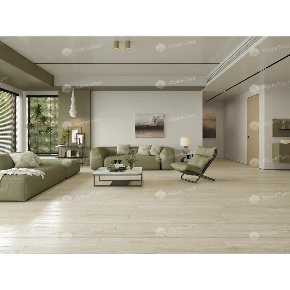 Виниловый SPC ламинат Alpine Floor (Альпин Флор) Solo Plus 4/43 Модерато (Moderato), ЕСО 14-1101 MC