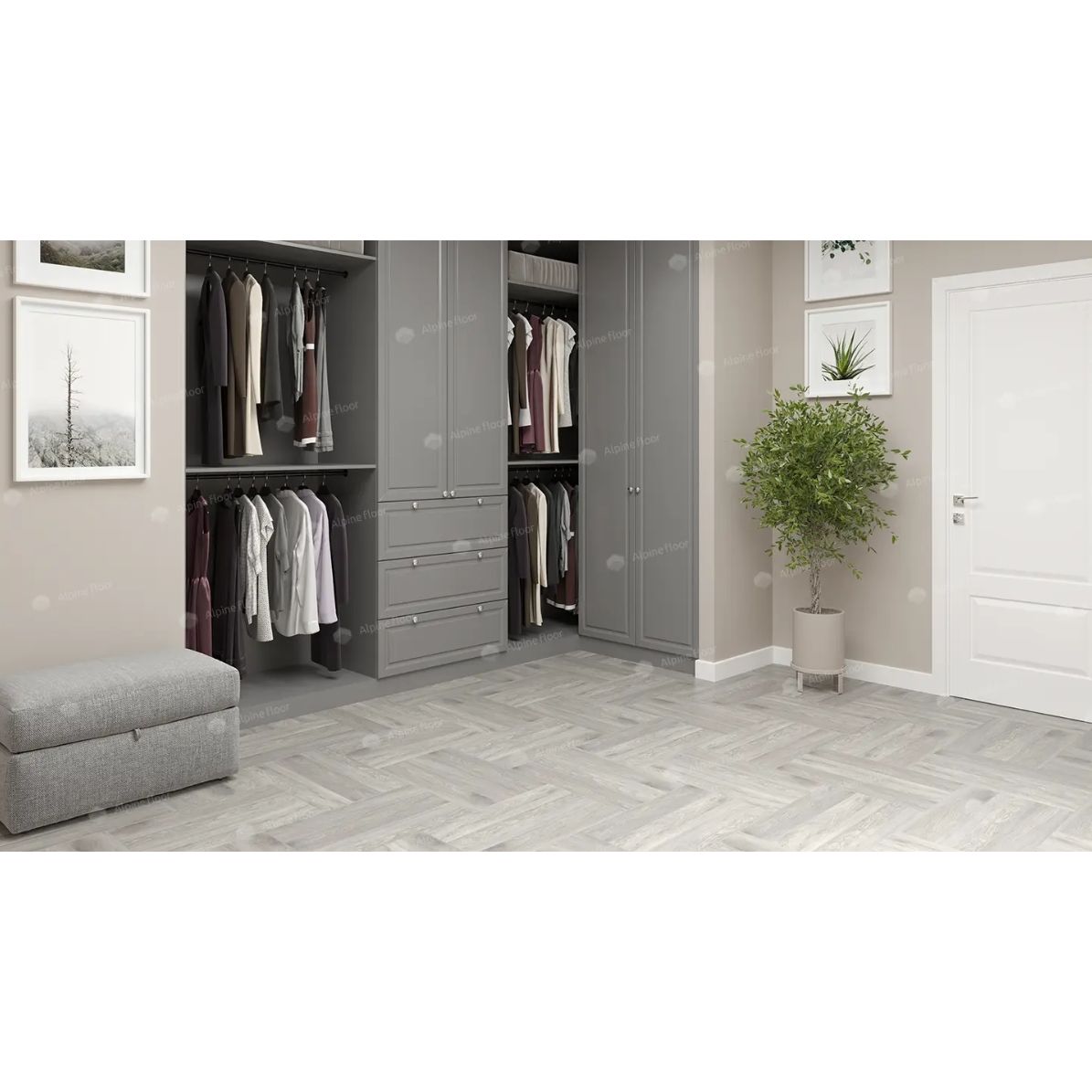 Виниловый ламинат Alpine Floor (Альпин Флор) Parquet LVT 2,5/43 Дуб Полис (Oak Polis), ЕСО 16-21