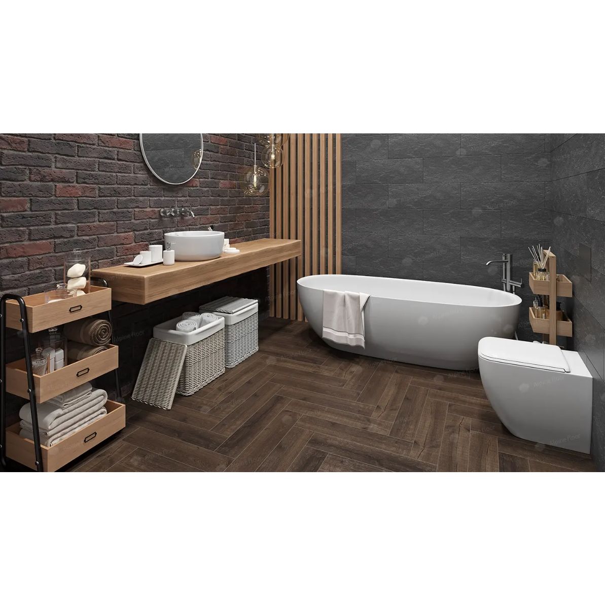 Виниловый ламинат Alpine Floor (Альпин Флор) Parquet LVT 2,5/43 Дуб Альферац (Oak Alferatz), ЕСО 16-22